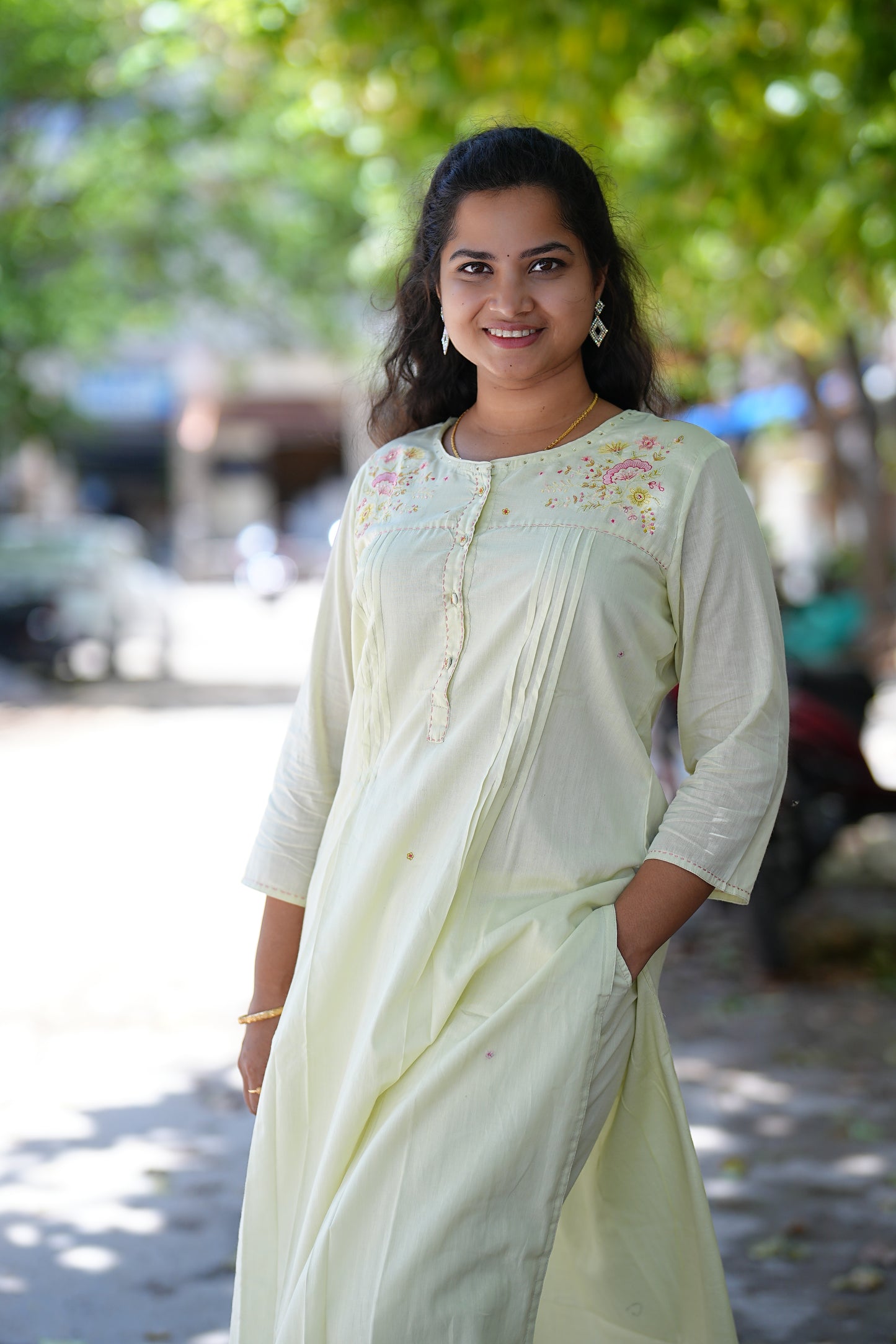 Pista Green Mul Mul Cotton Cord Set With Complete Cotton Lining