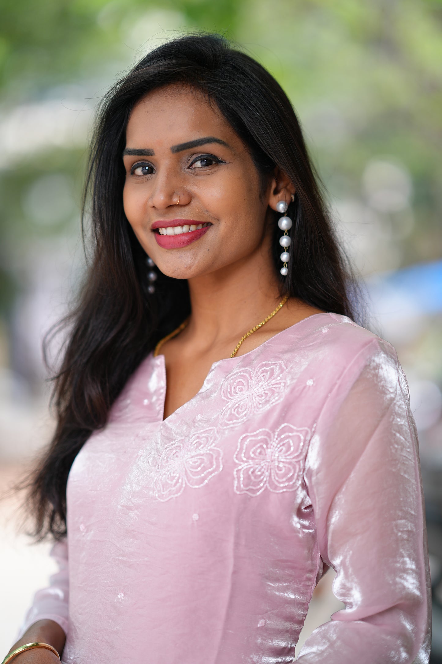 Premium Space Silk Designer Wear cordset