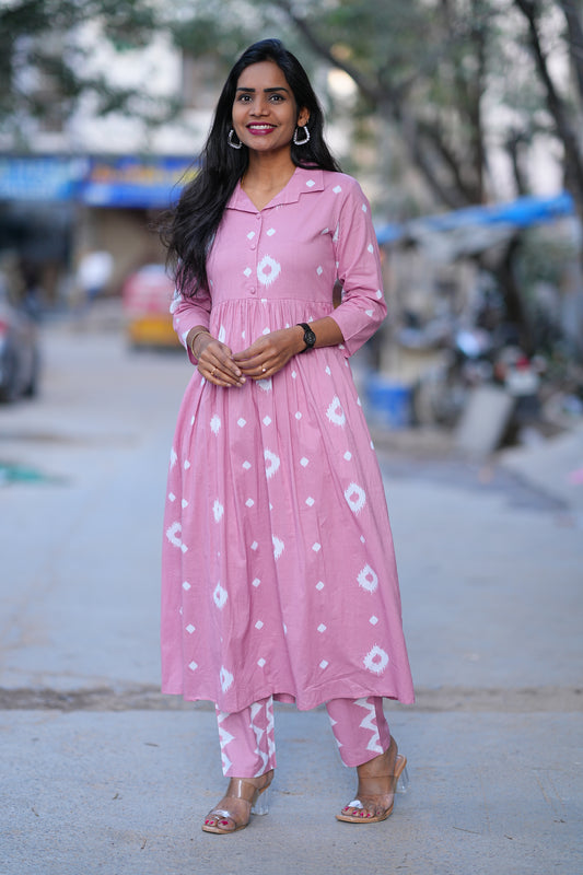 Stylish Jaipur Cotton Cordset With Lining