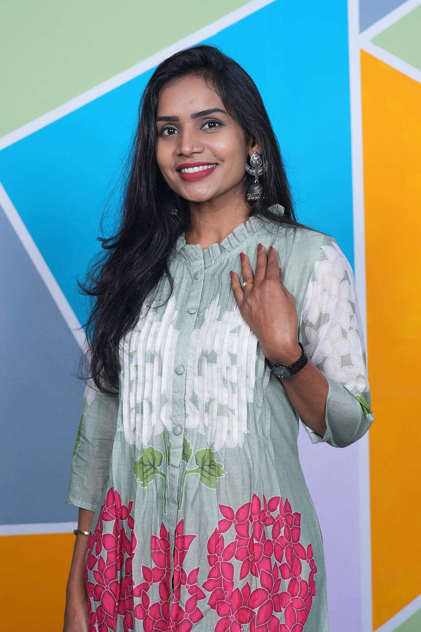 Pure Mul Cotton Desiner Wear Cordset