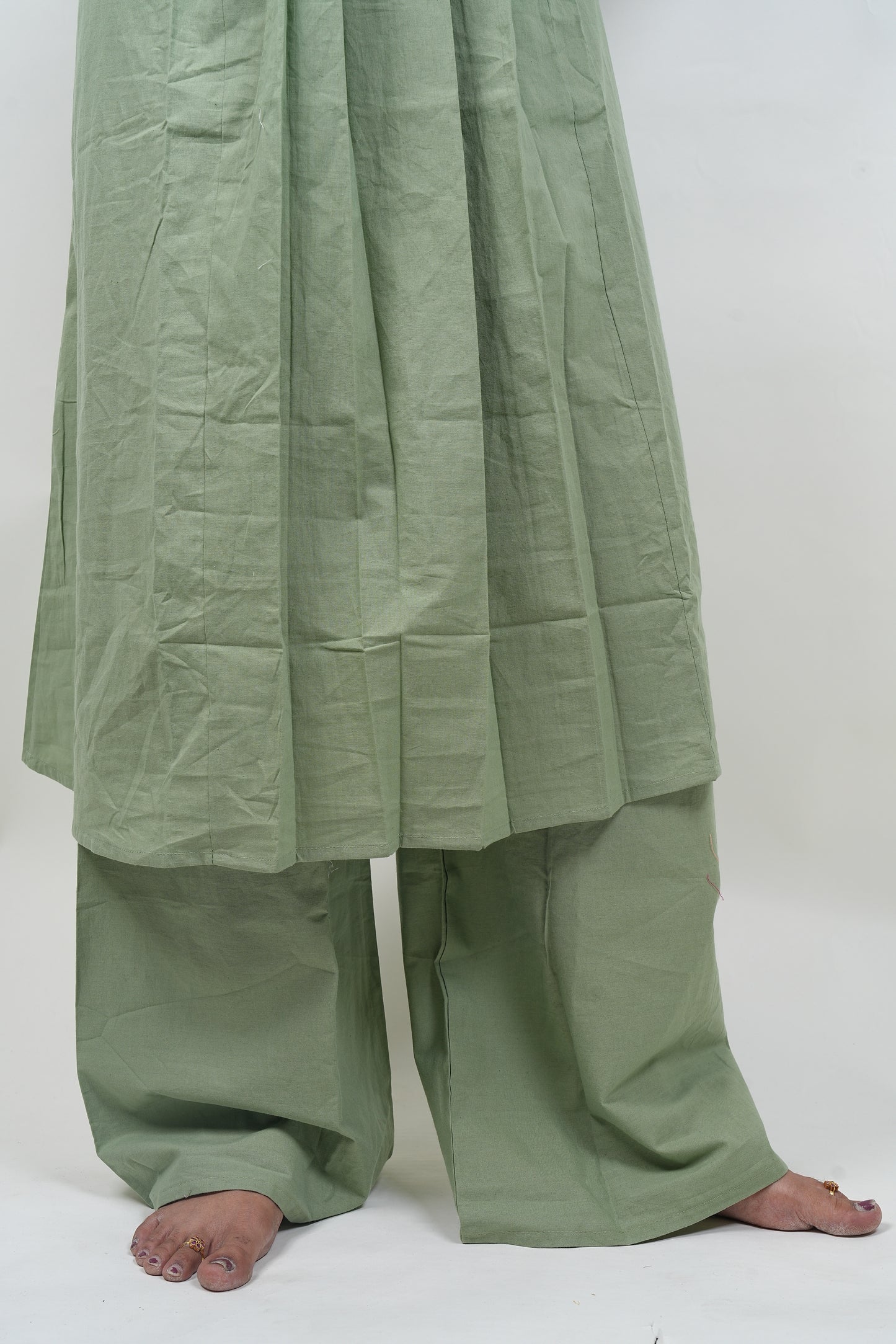 Cotton Cord Set With Plazo Pant