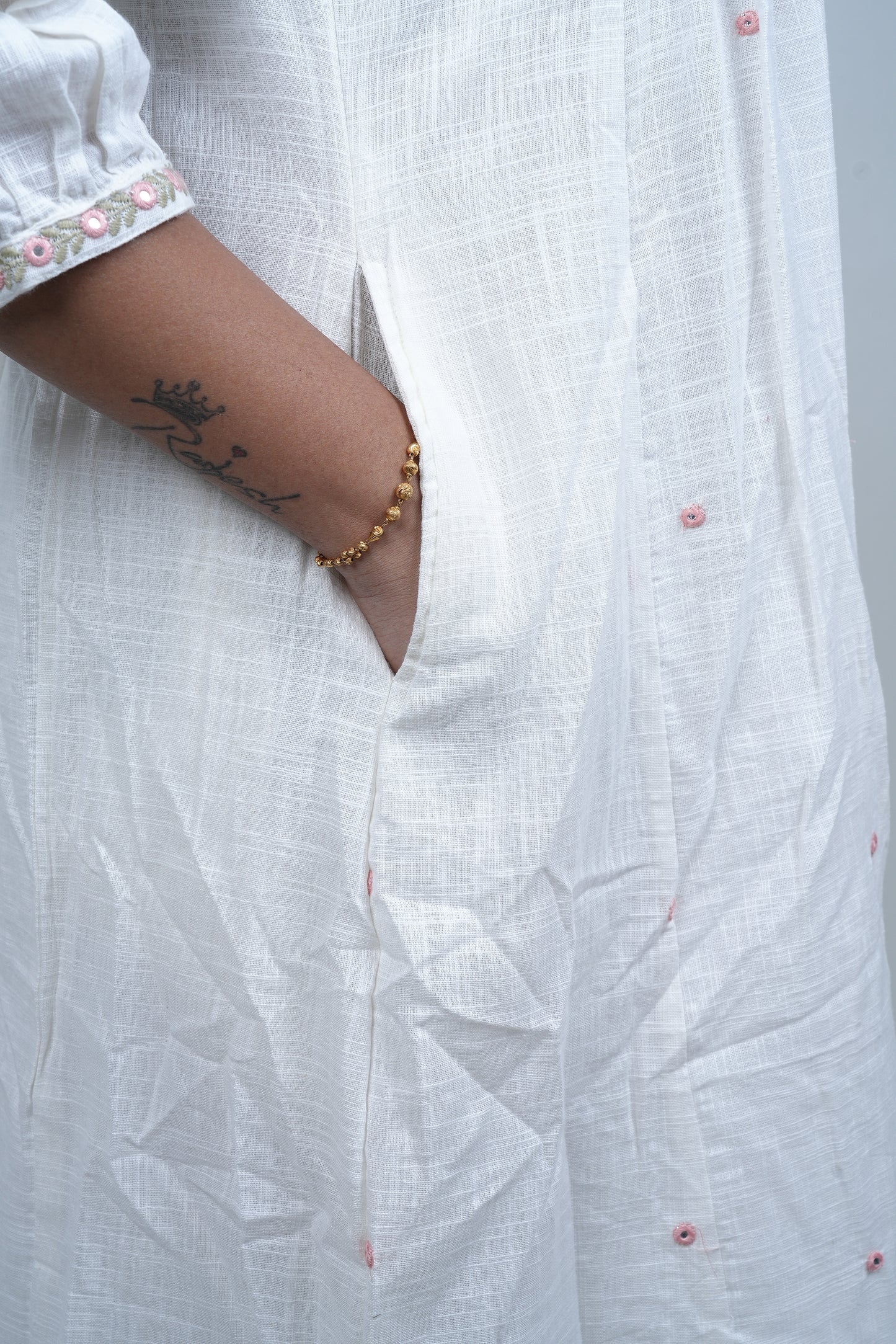 Beautiful Jaipur Cotton With Three Piece Set Palazzo Pant With Embroidery Work