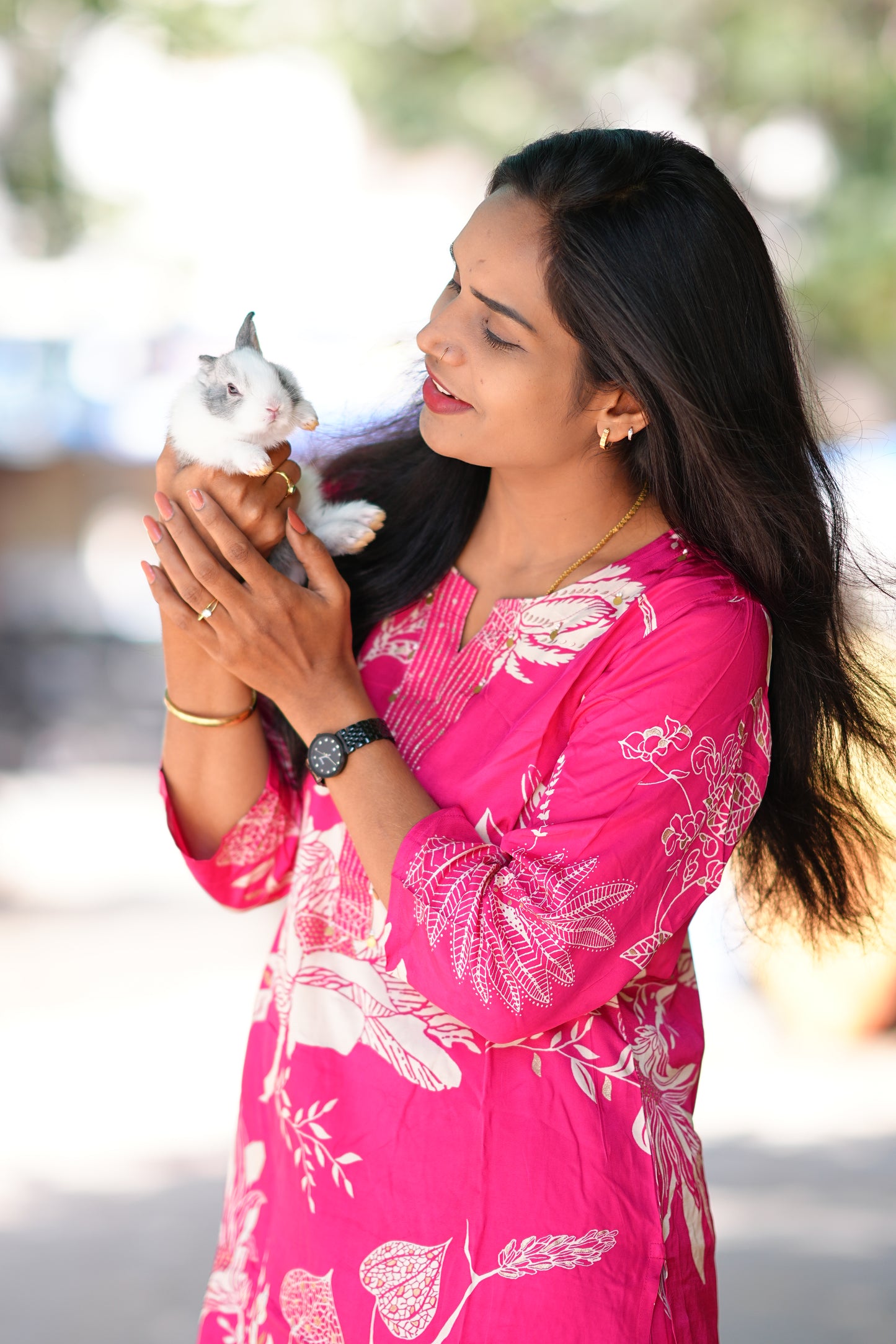 Pink Color Pure Muslin Cordset