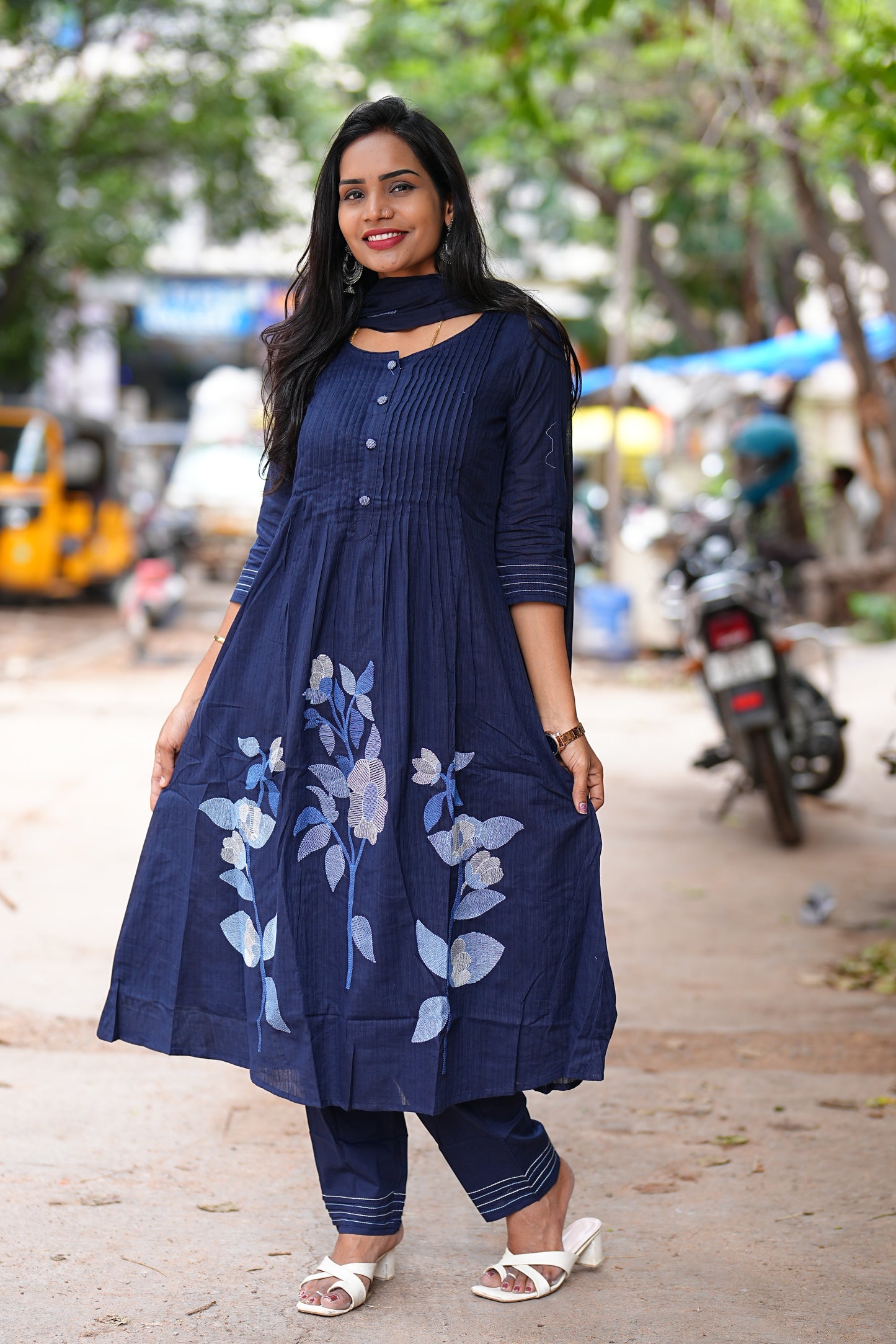 Heavy Mul Cotton 3 Piece Set With Complete Lining