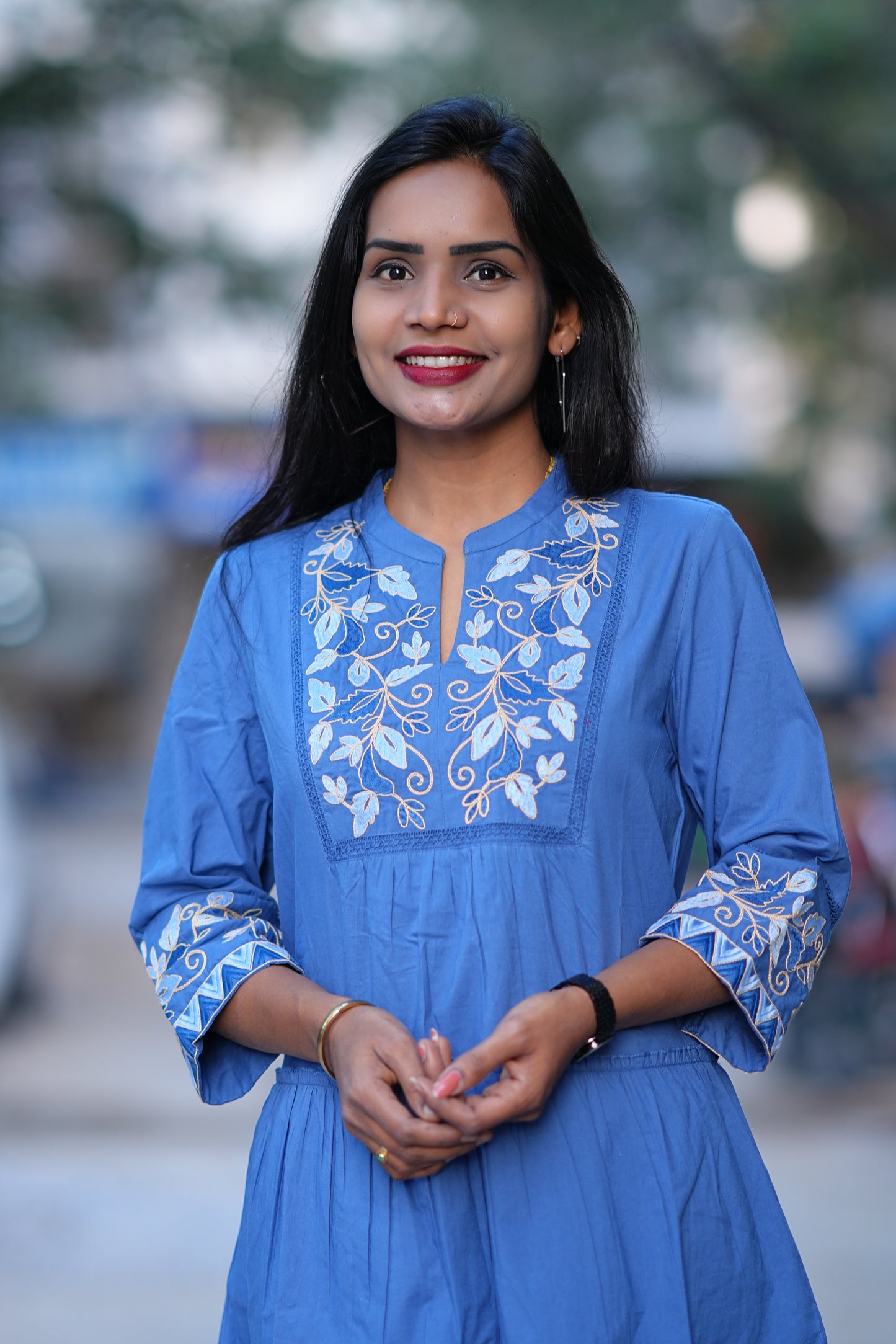 Premium Tunic With Embroidery Work