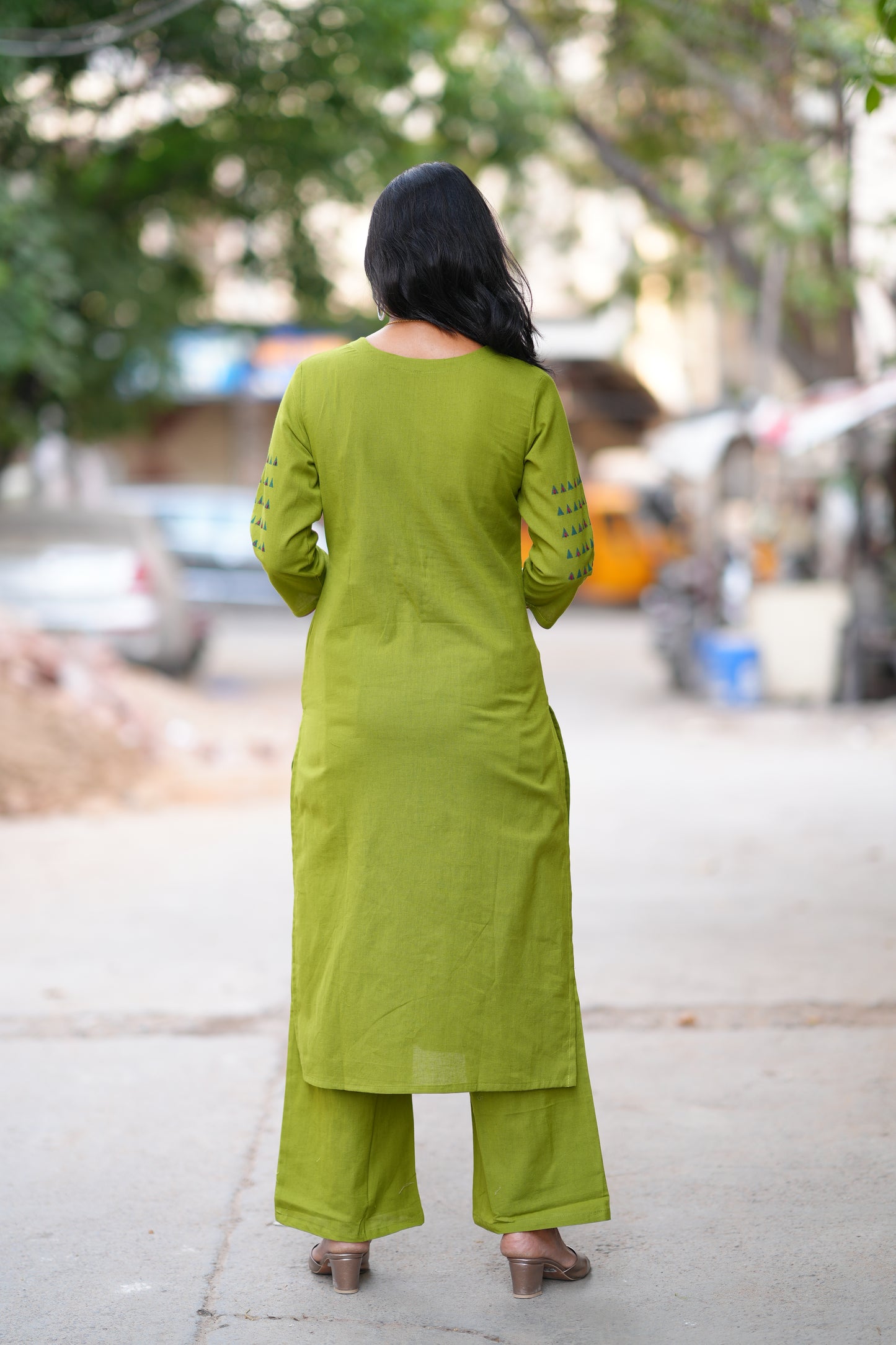 Mehendhi Green Color Flex Cotton Cordset