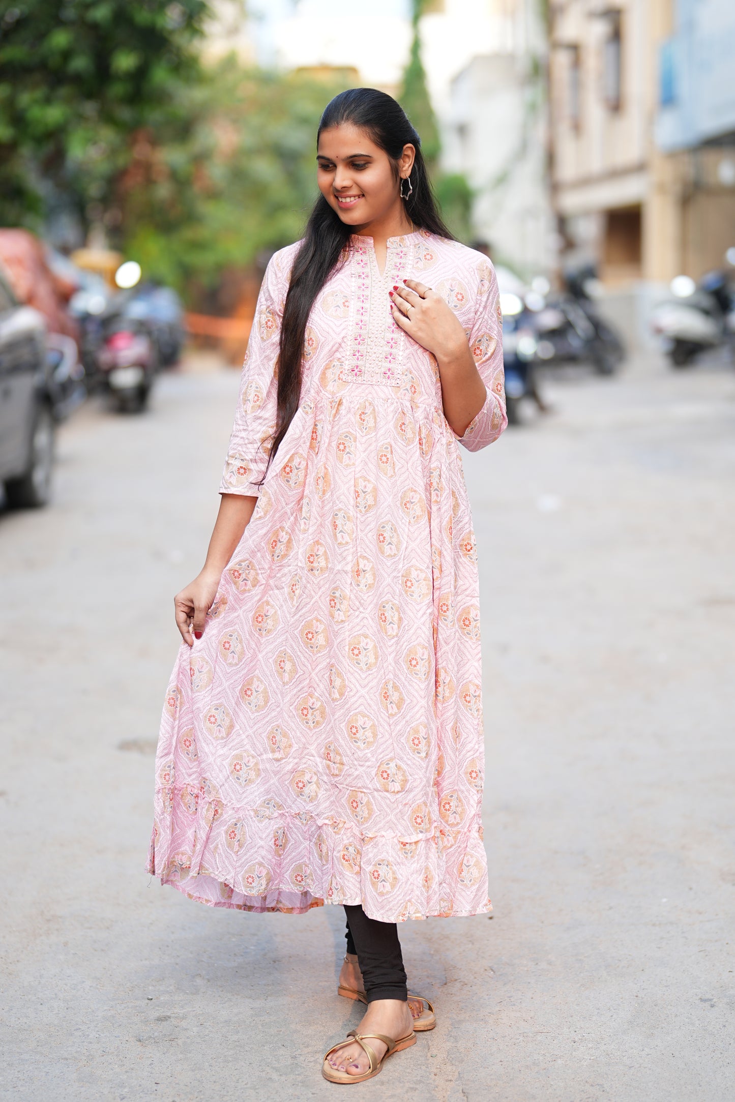 Jaipur Cotton Full Length Frocks