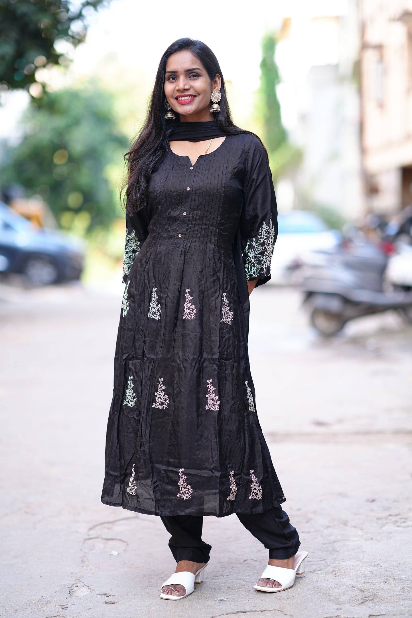 Black Color Festive Wear Disigner Wear 3 Piece Set