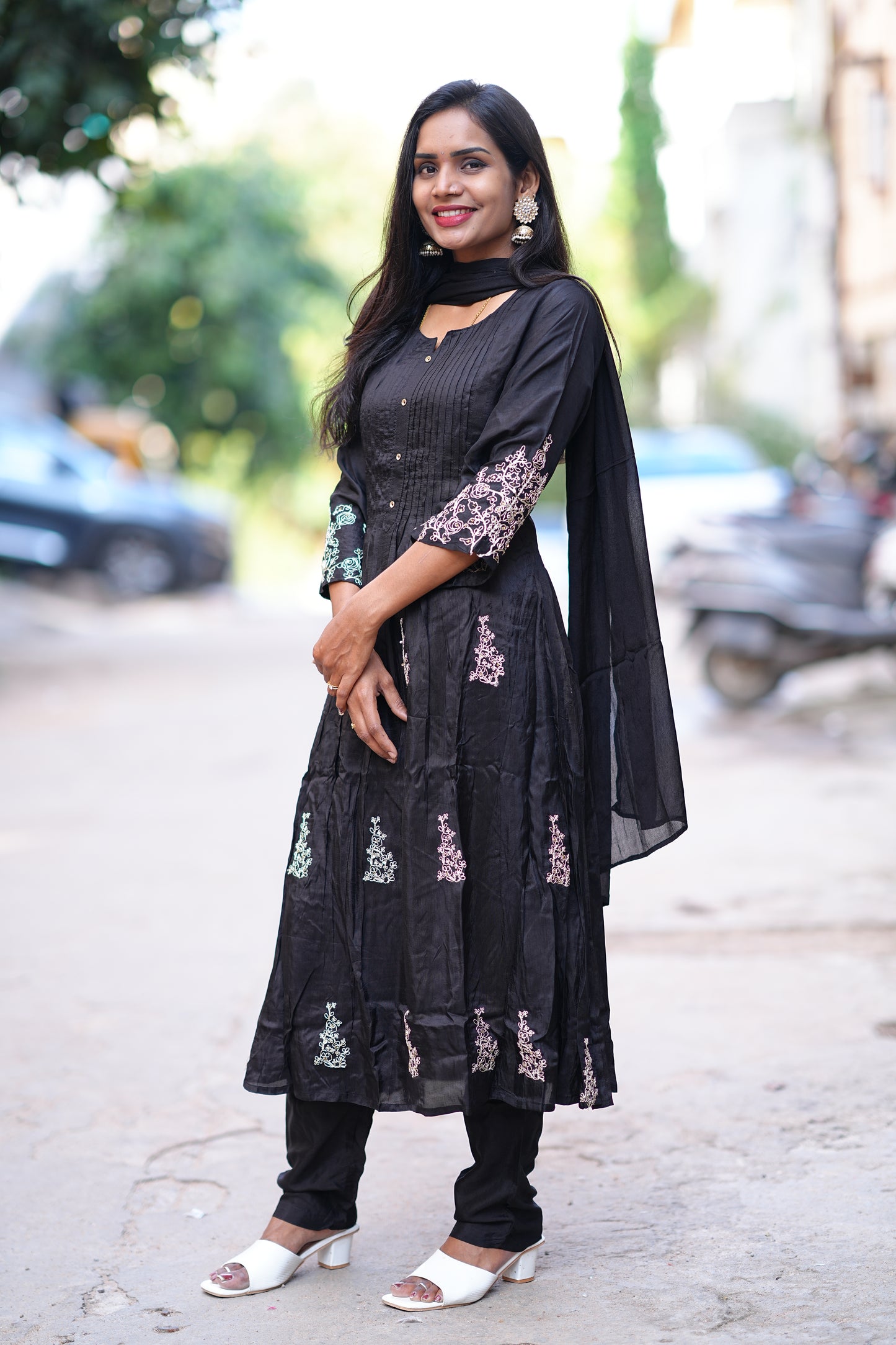 Black Color Festive Wear Disigner Wear 3 Piece Set