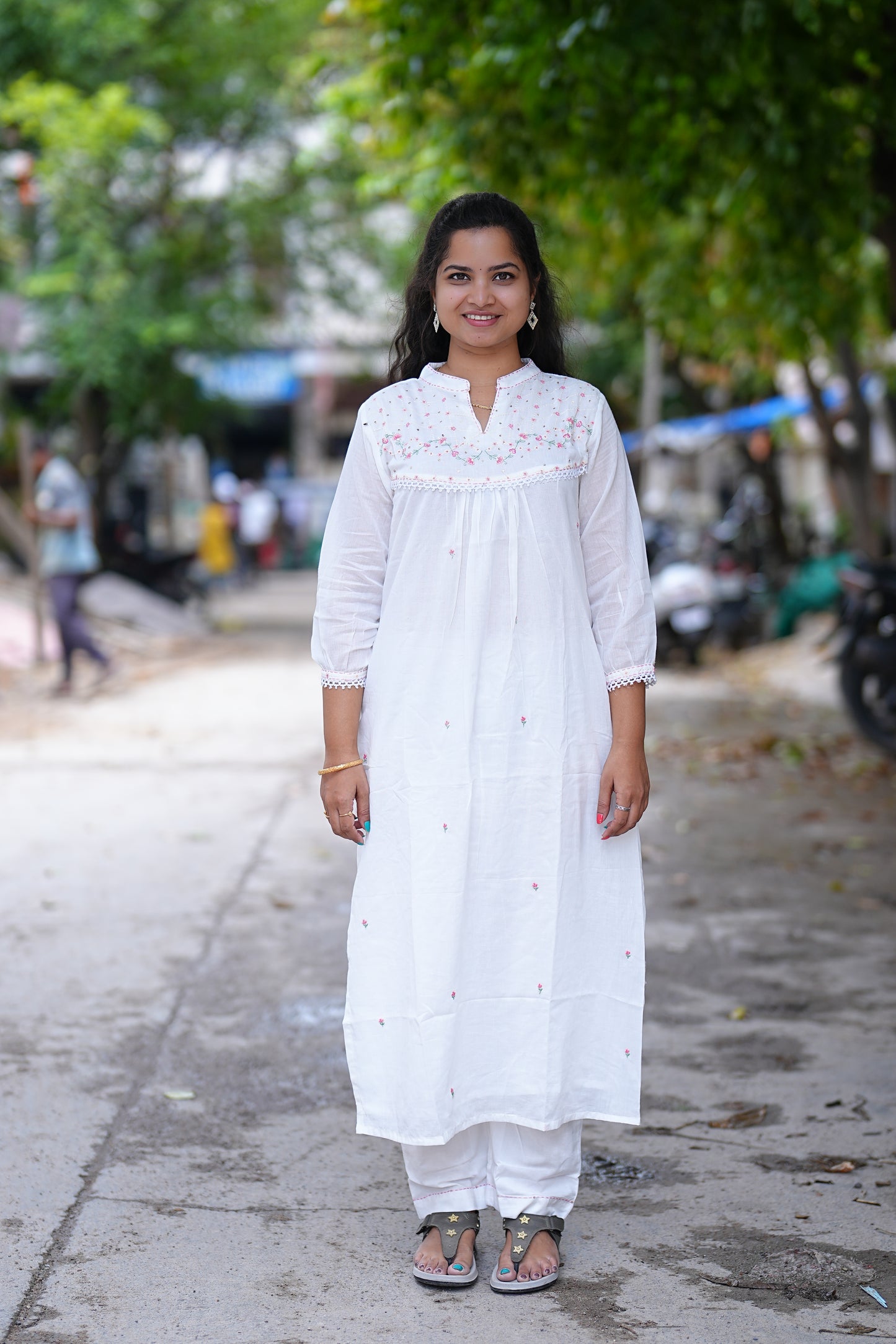 Pure Mul Mul Cotton Party Wear Cordset With Complete Cotton Lining