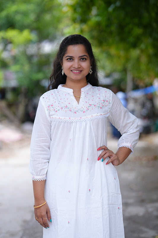 Pure Mul Mul Cotton Party Wear Cordset With Complete Cotton Lining