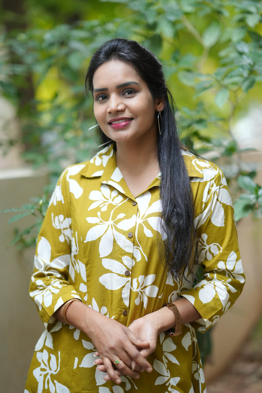 Mehendhi Green Jaipur Cotton Cord set