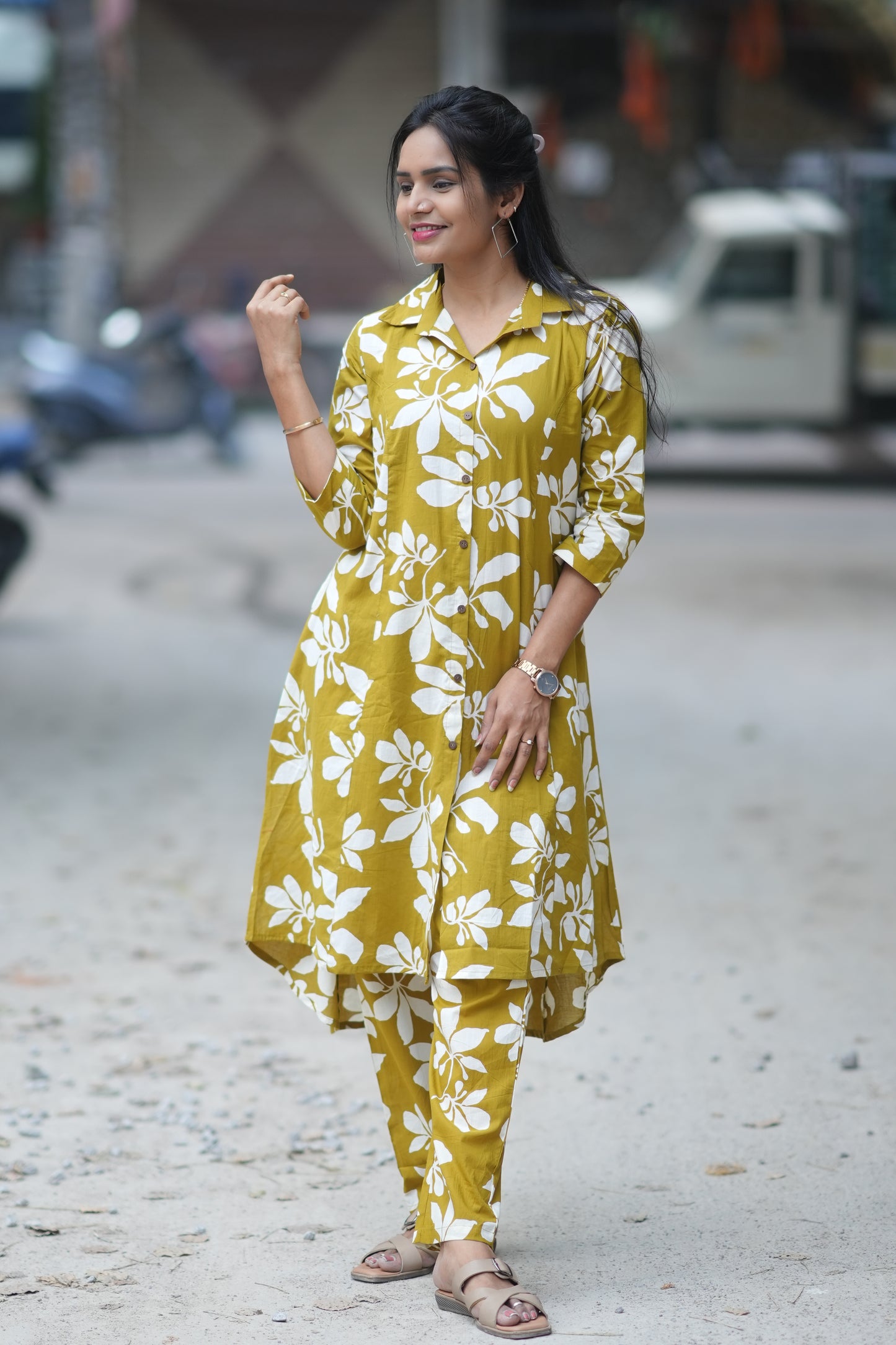 Mehendhi Green Jaipur Cotton Cord set