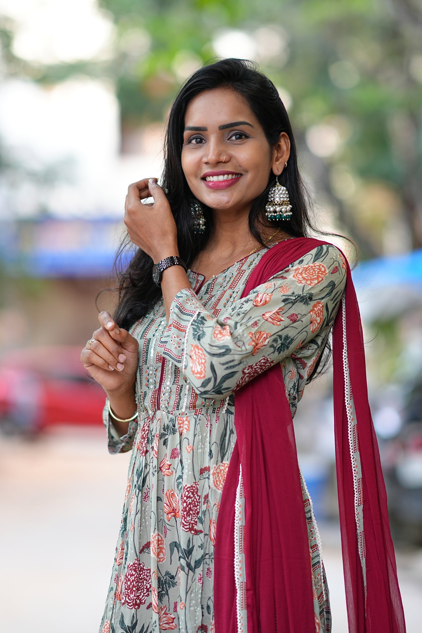 Premium Mul Chanderi Designer Wear 3 Piece Set