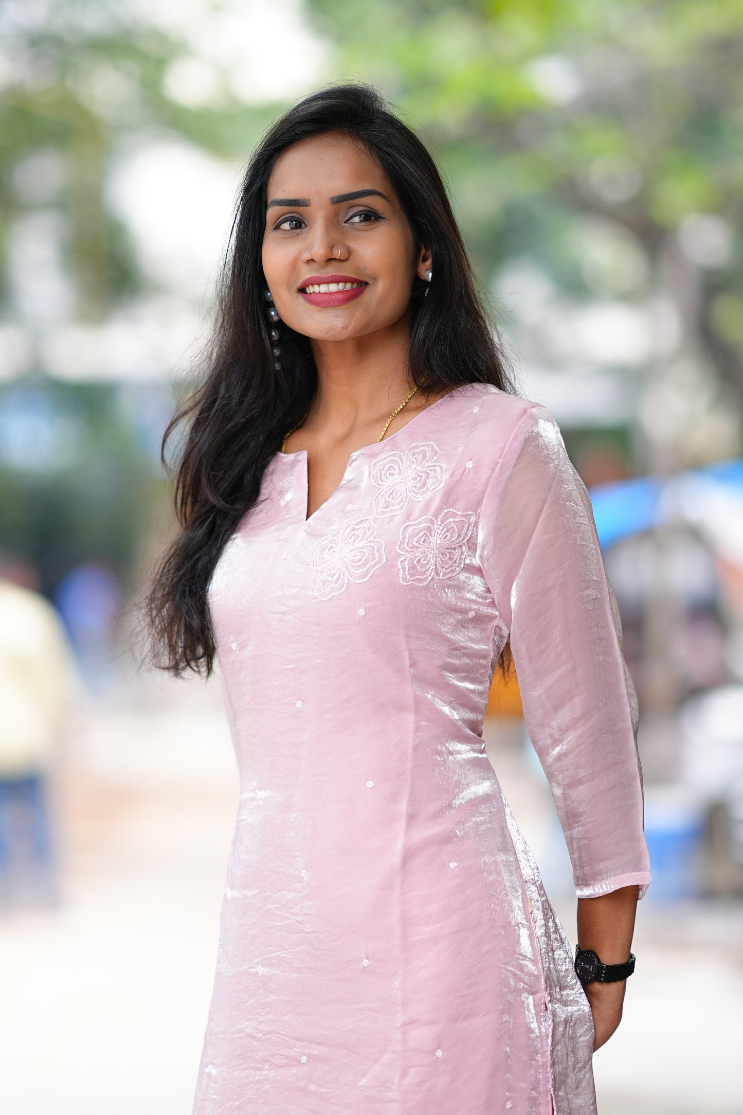 Premium Space Silk Designer Wear cordset