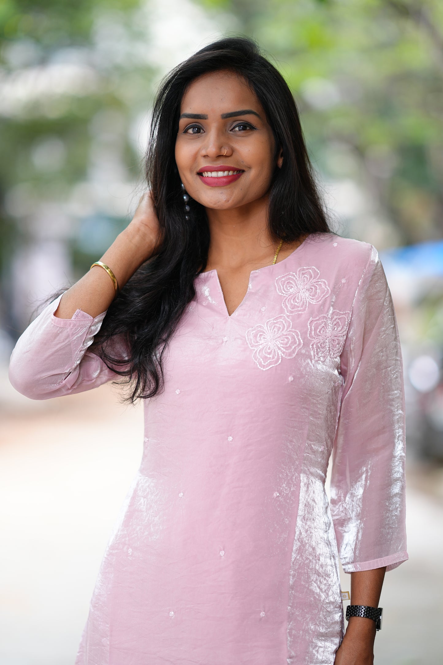 Premium Space Silk Designer Wear cordset