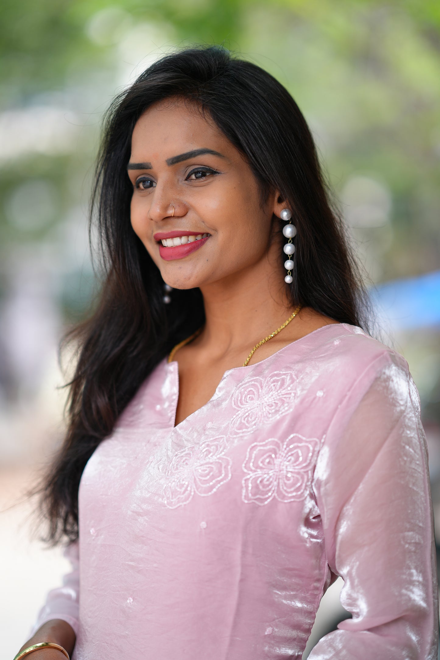 Premium Space Silk Designer Wear cordset