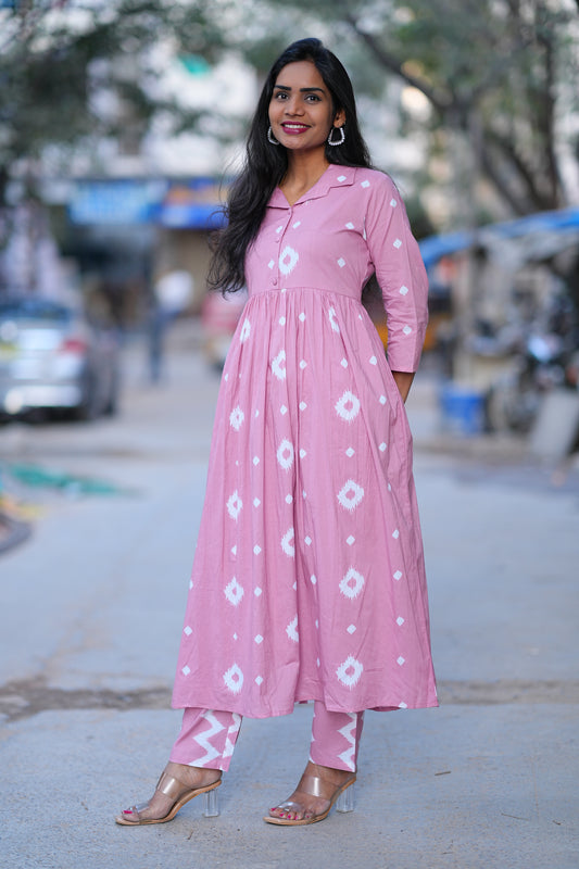 Stylish Jaipur Cotton Cordset With Lining