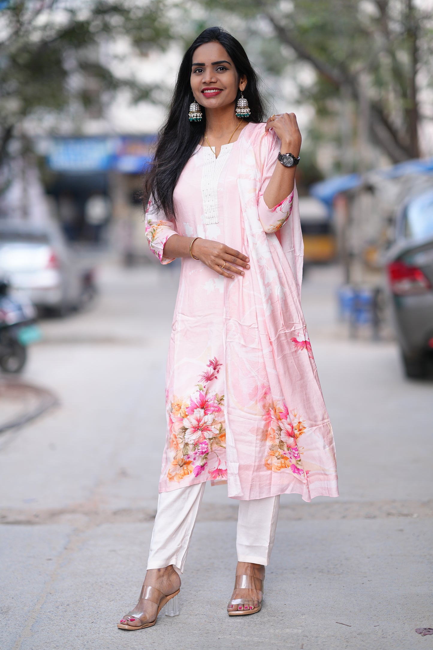 Pure Muslin Festive Wear 2 Piece Set With Complete Lining