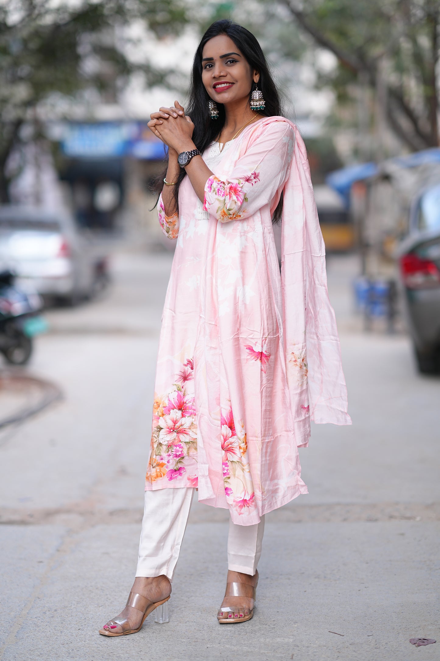 Pure Muslin Festive Wear 2 Piece Set With Complete Lining