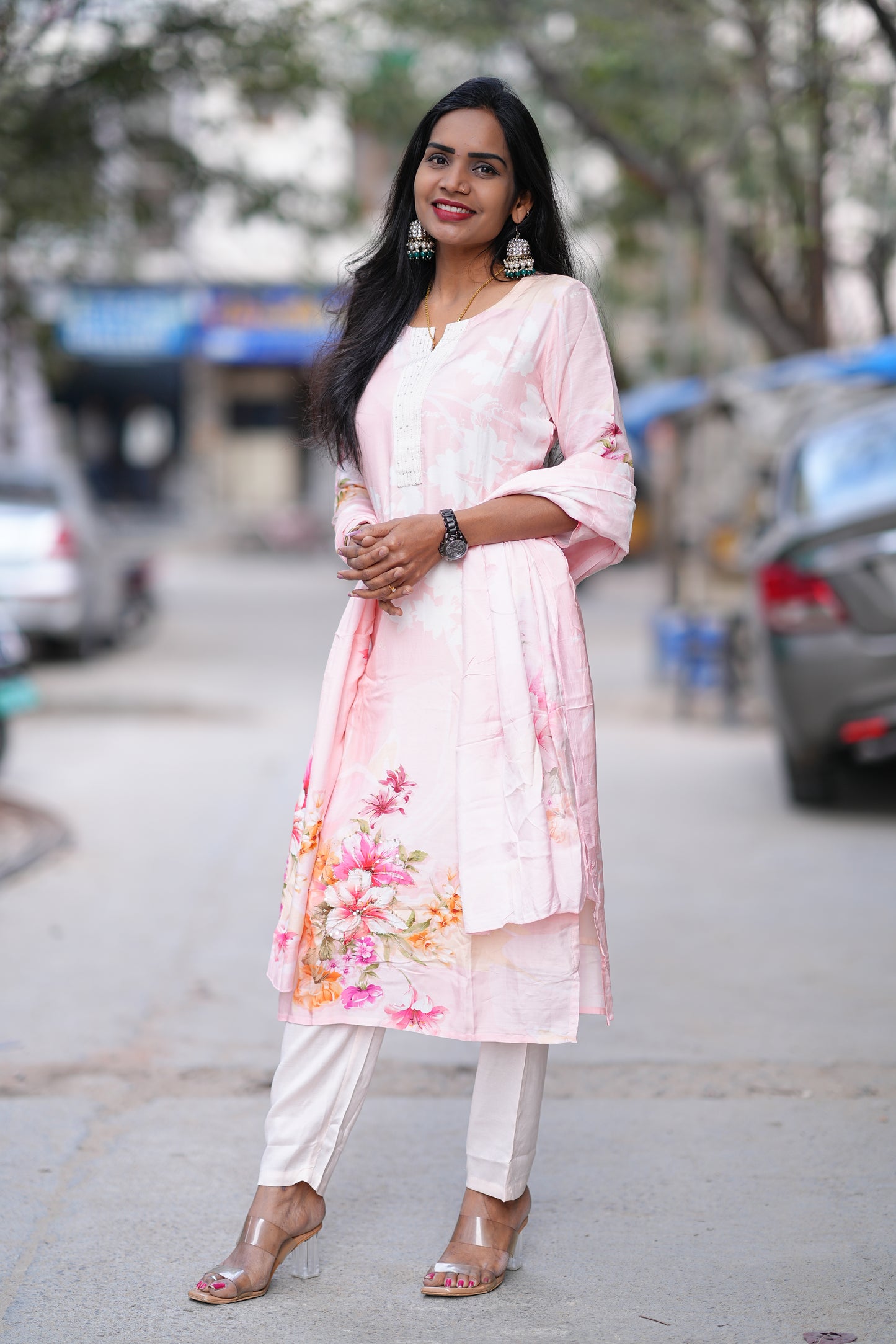 Pure Muslin Festive Wear 2 Piece Set With Complete Lining