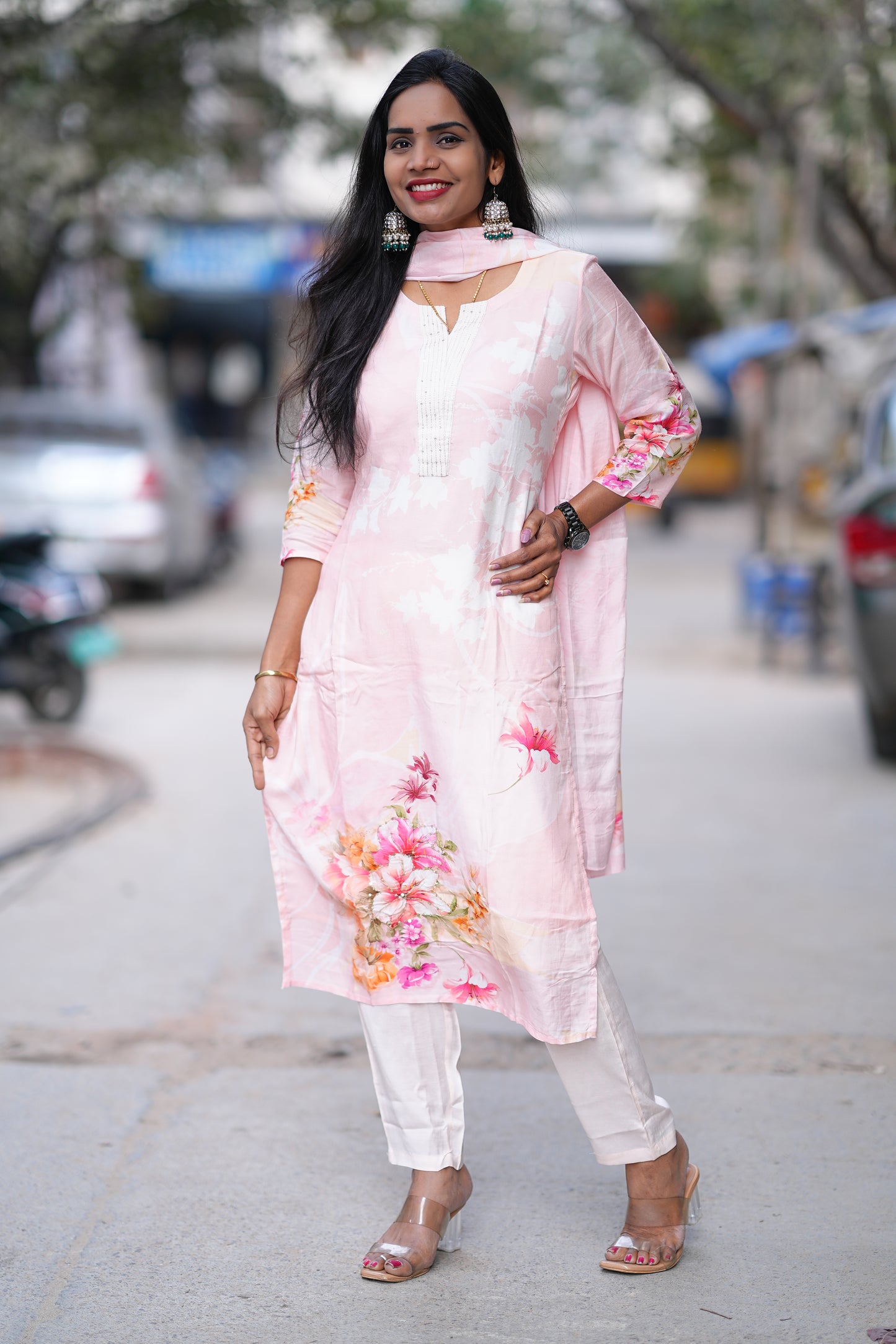 Pure Muslin Festive Wear 2 Piece Set With Complete Lining