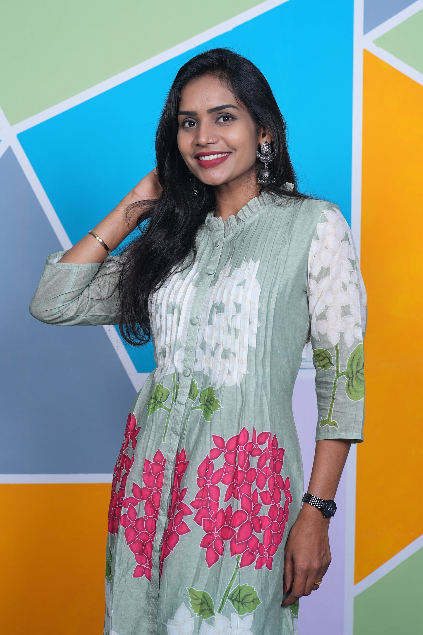 Pure Mul Cotton Desiner Wear Cordset