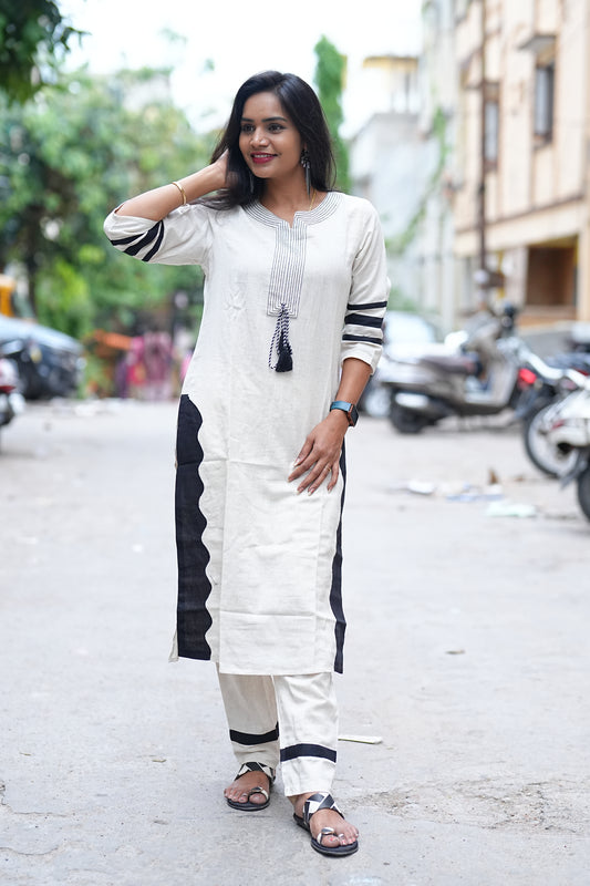 Heavy Kadhi Cotton Cord Set