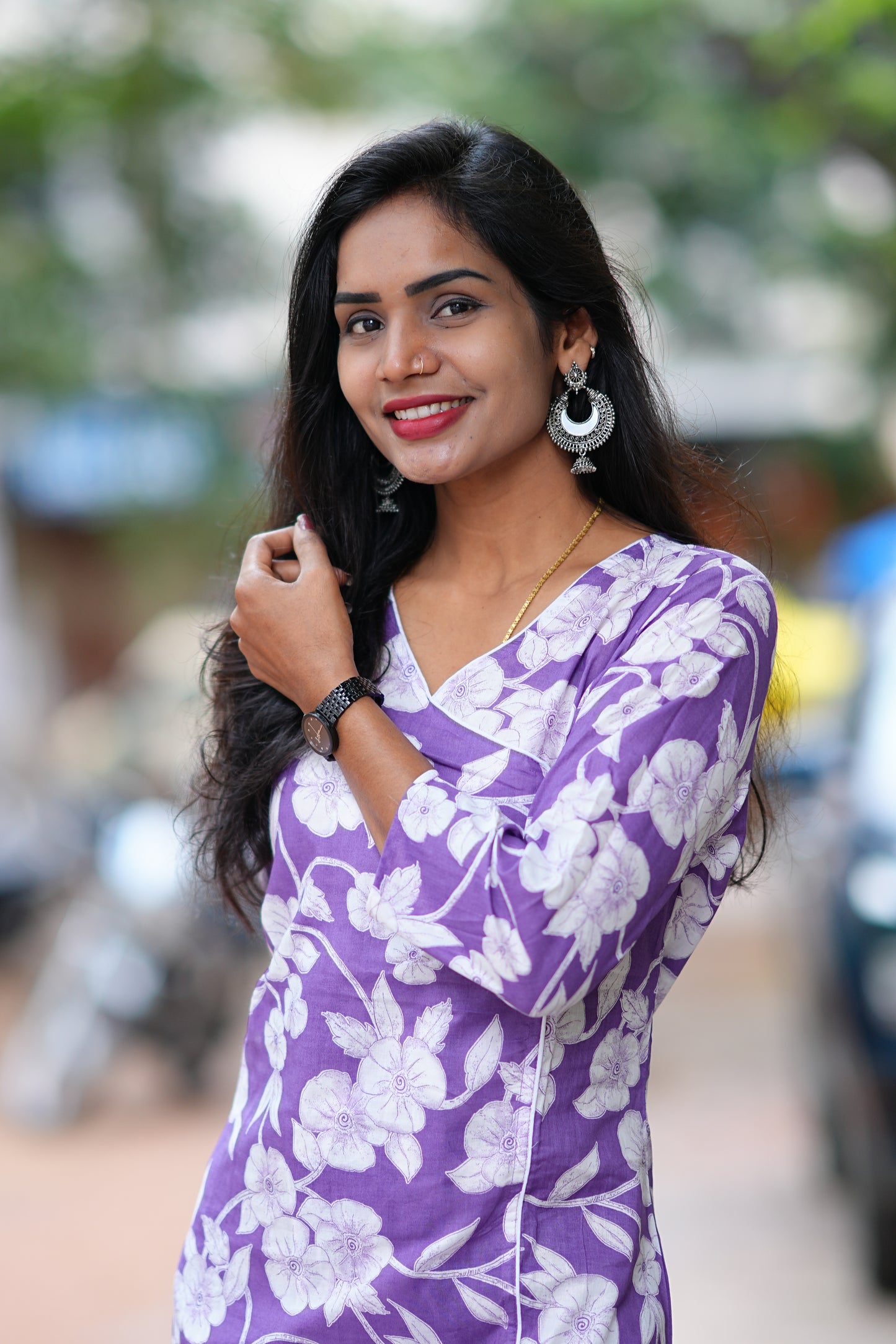 Puuple Color Jaipur Cotton Office Wear Cordset