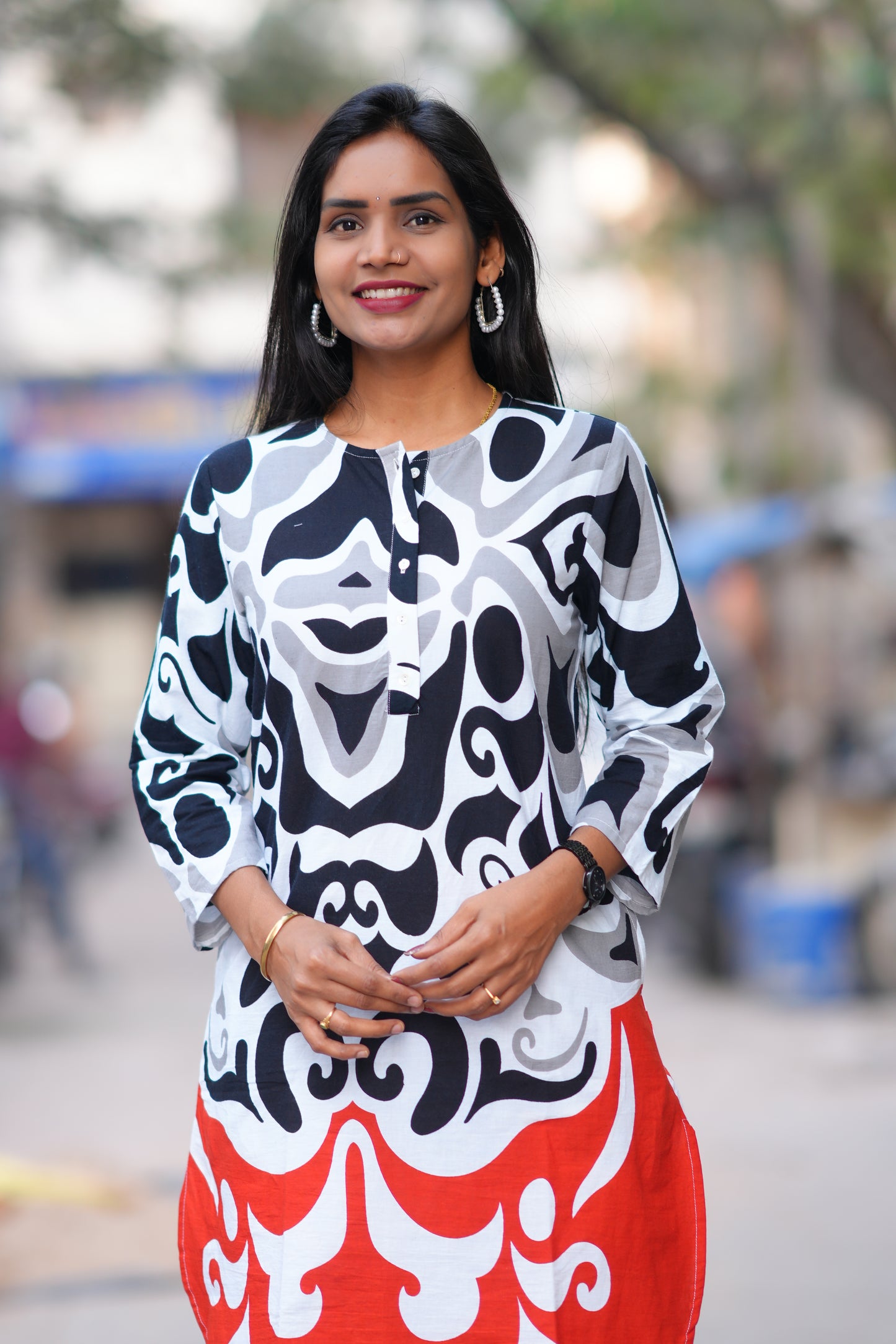 Zebra Style Jaipur Cotton Office Wear Cordset