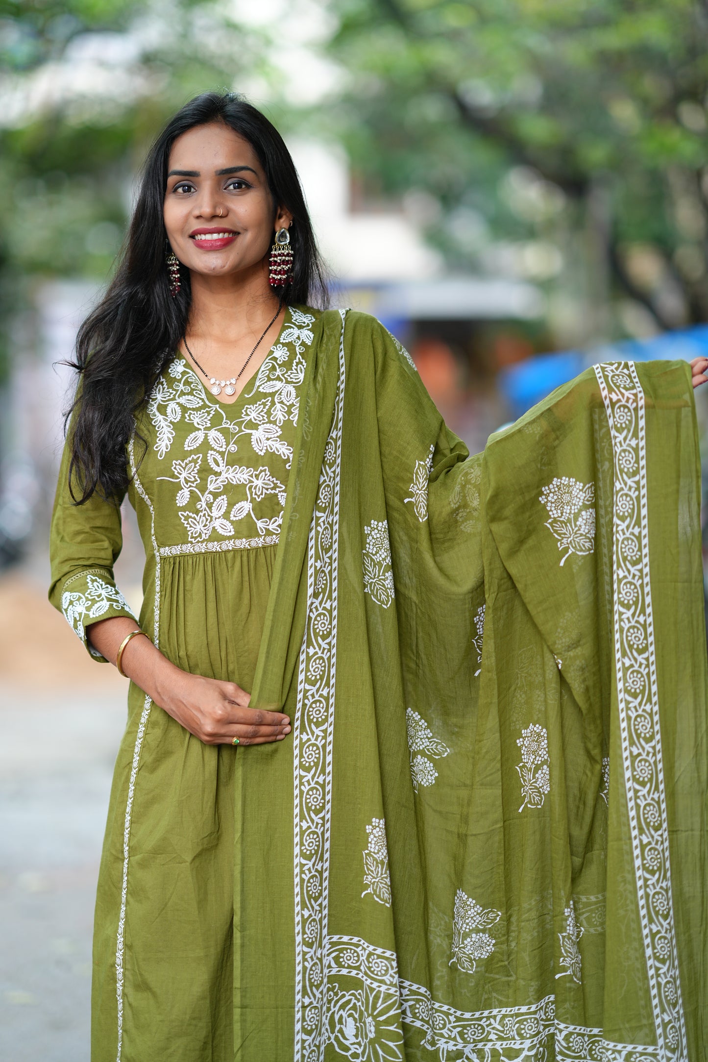 Mehndhi Green Exclusive Office Wear Collection in Jaipur Cotton