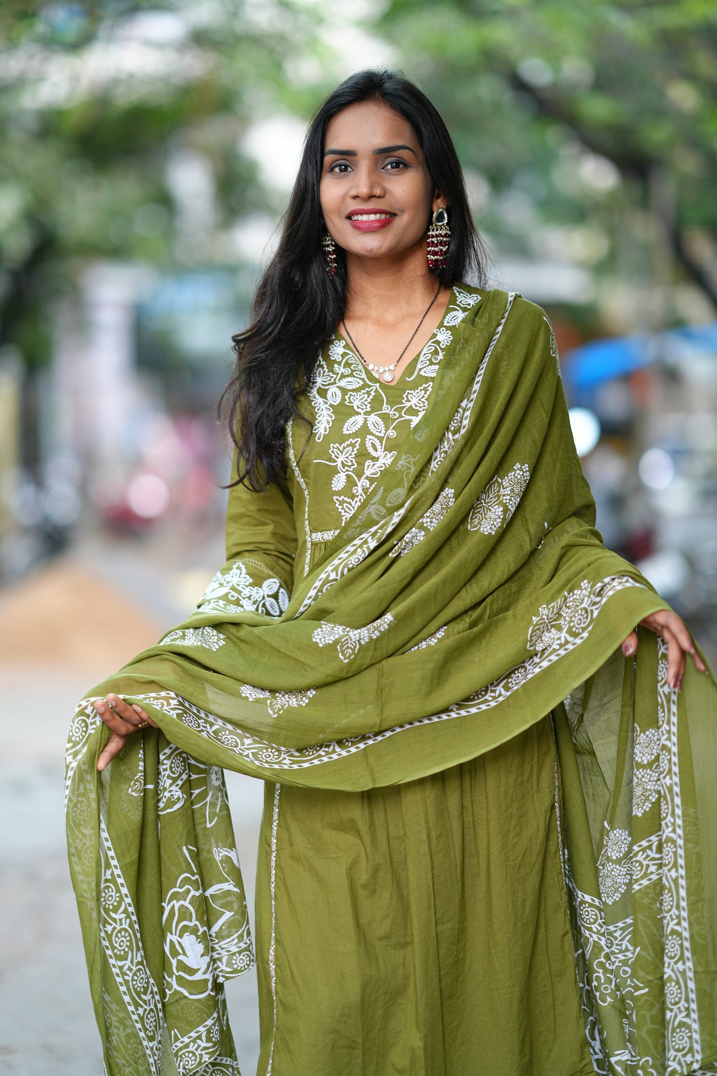 Mehndhi Green Exclusive Office Wear Collection in Jaipur Cotton