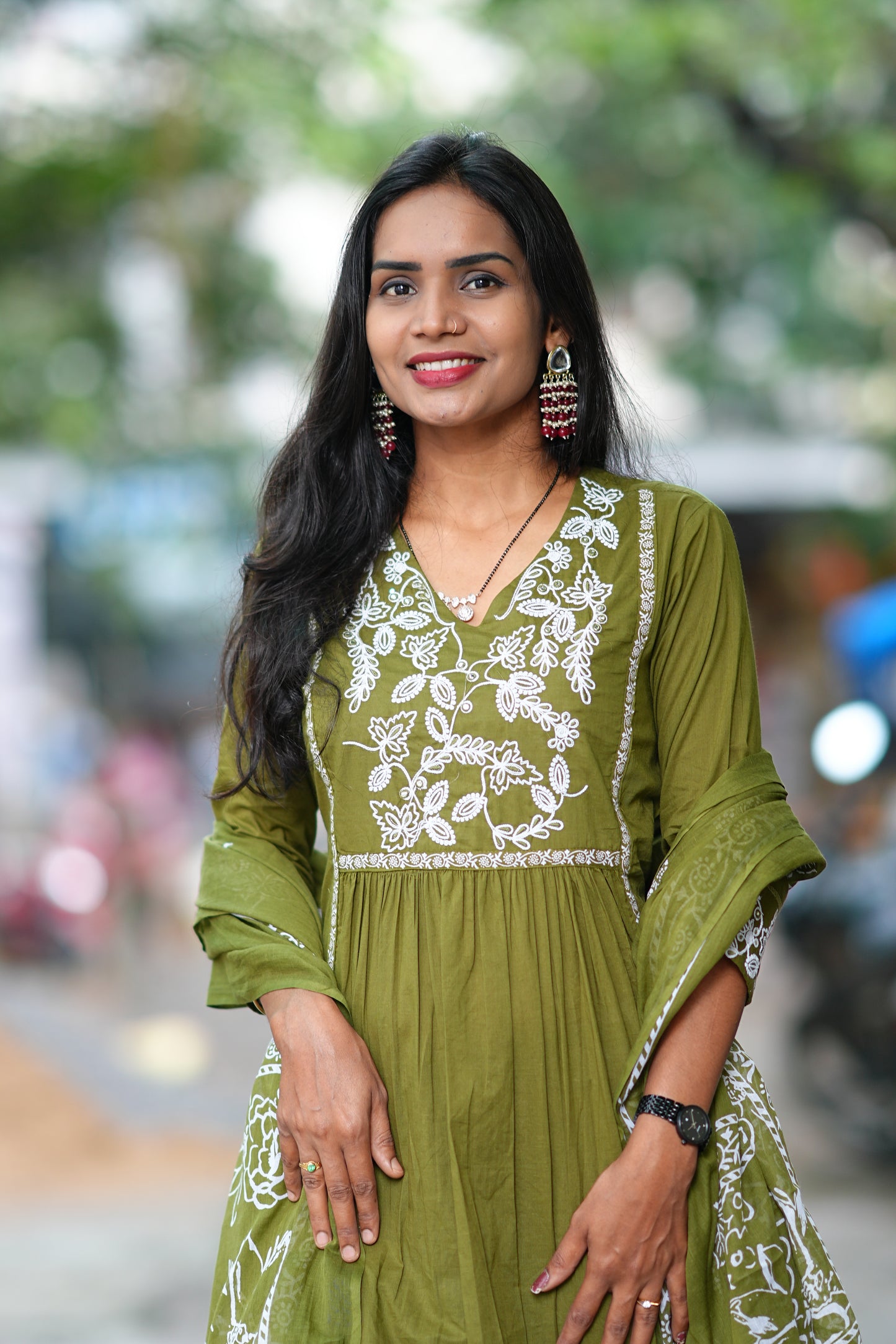 Mehndhi Green Exclusive Office Wear Collection in Jaipur Cotton