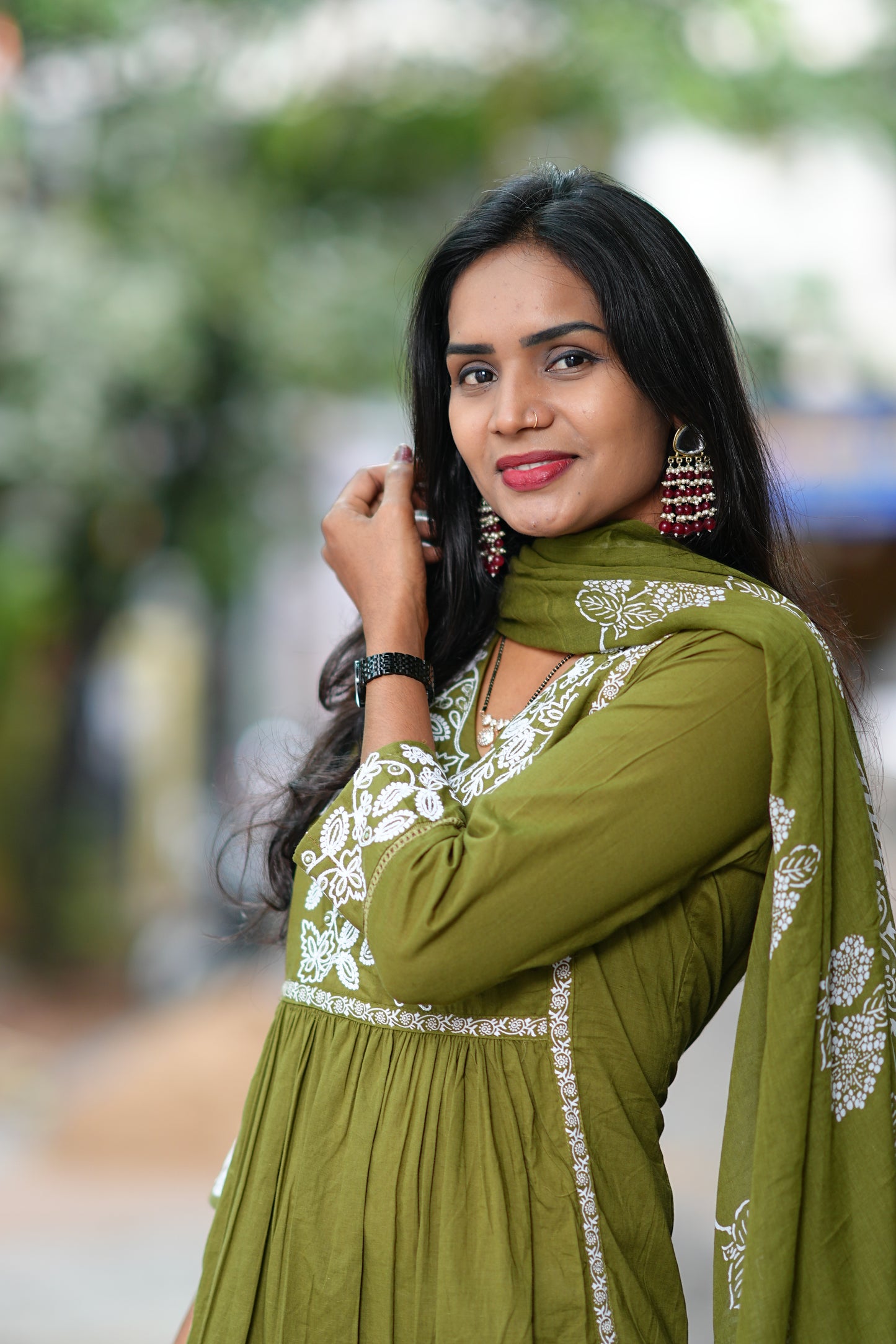 Mehndhi Green Exclusive Office Wear Collection in Jaipur Cotton