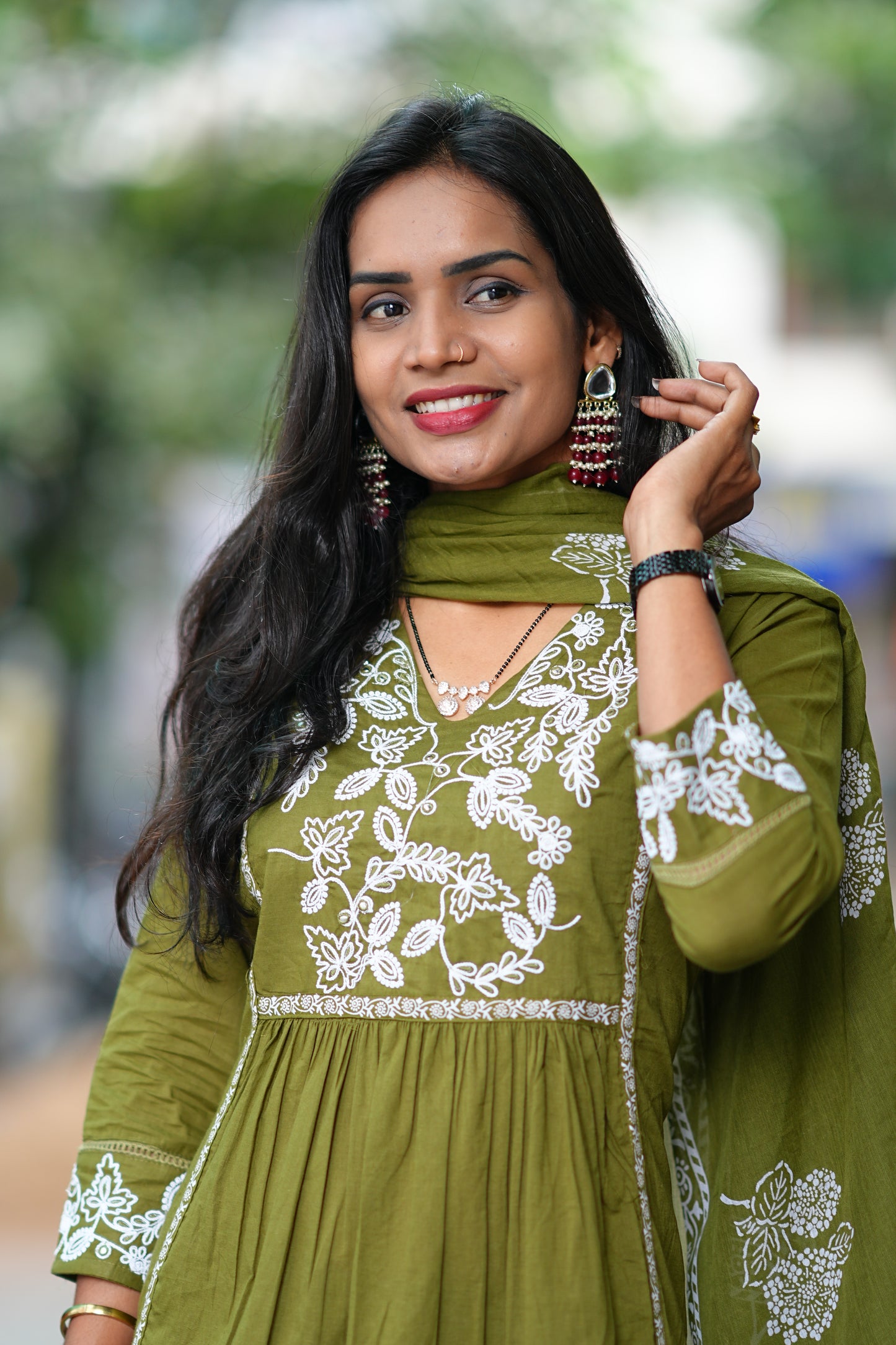 Mehndhi Green Exclusive Office Wear Collection in Jaipur Cotton