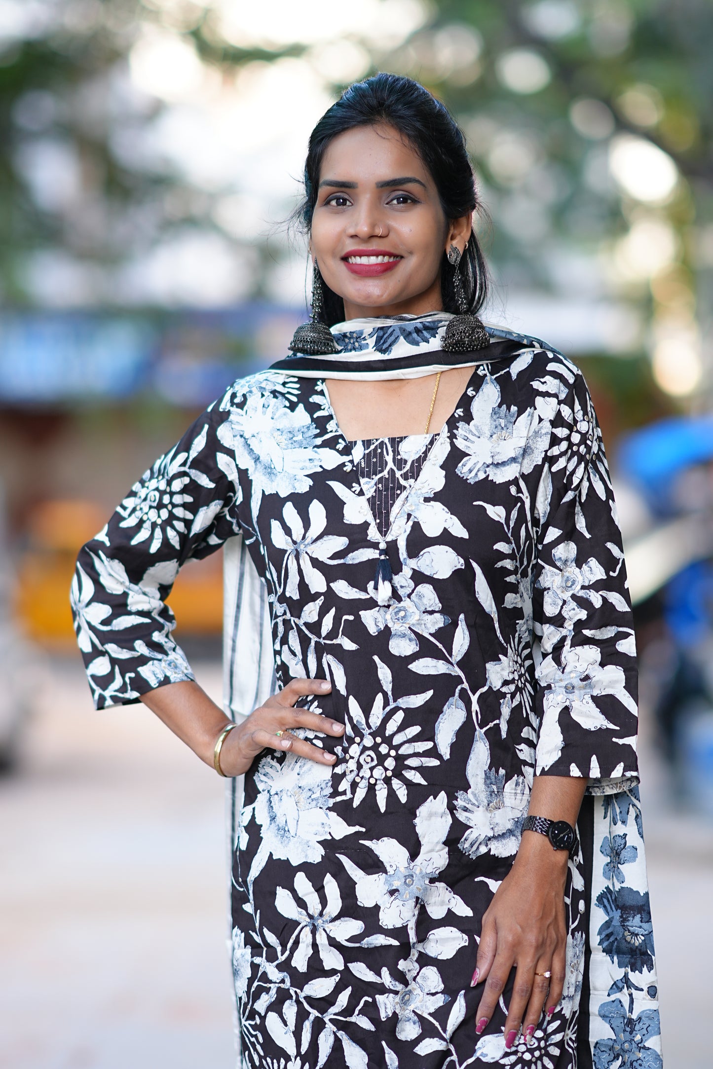 Desinger 3 Piece Set in Viscose Fabric with Cotton Lining