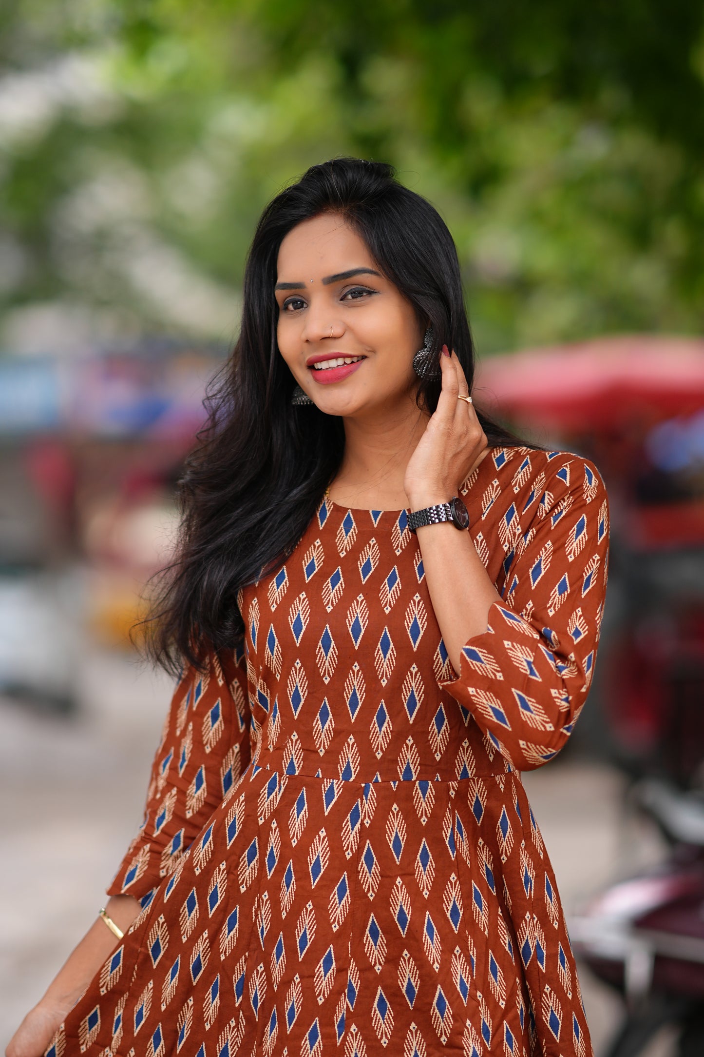 Office Wear Jaipur Cotton A Line Cord Set