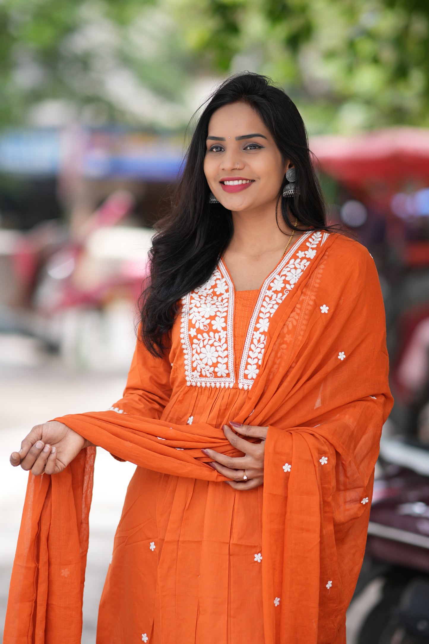Jaipur Cotton Office Wear 3 Piece Set With thread Embroidary Work