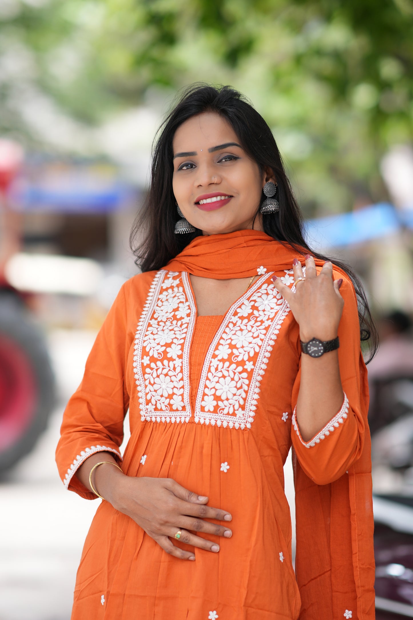 Jaipur Cotton Office Wear 3 Piece Set With thread Embroidary Work
