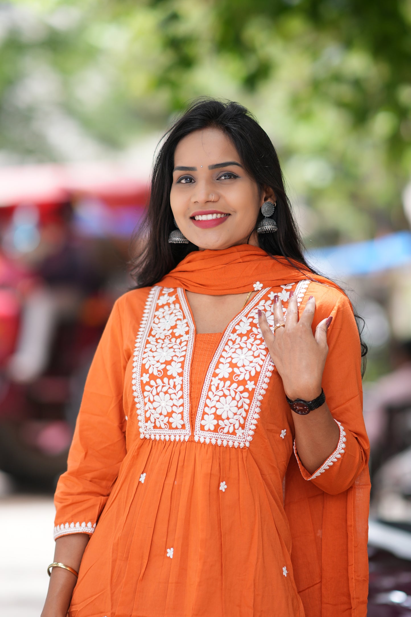 Jaipur Cotton Office Wear 3 Piece Set With thread Embroidary Work