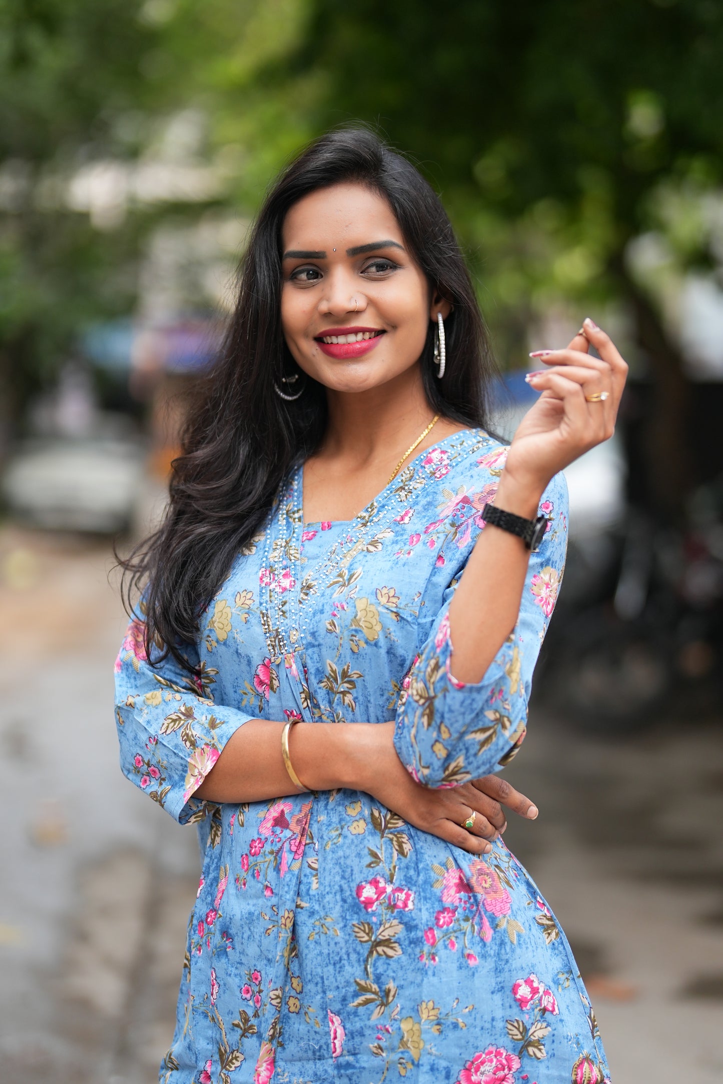 Sky Blue Color Pure Jaipur Cotton Cord Set