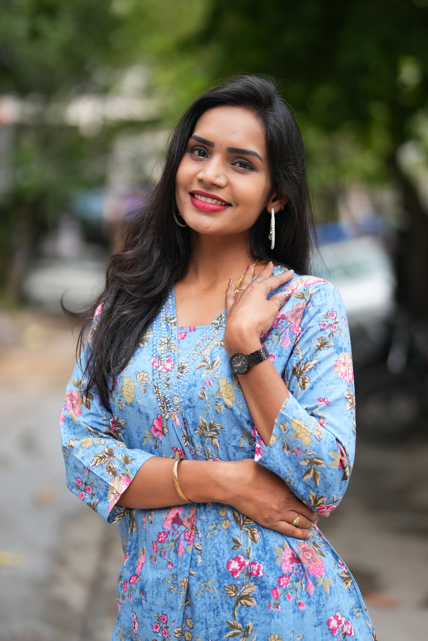 Sky Blue Color Pure Jaipur Cotton Cord Set