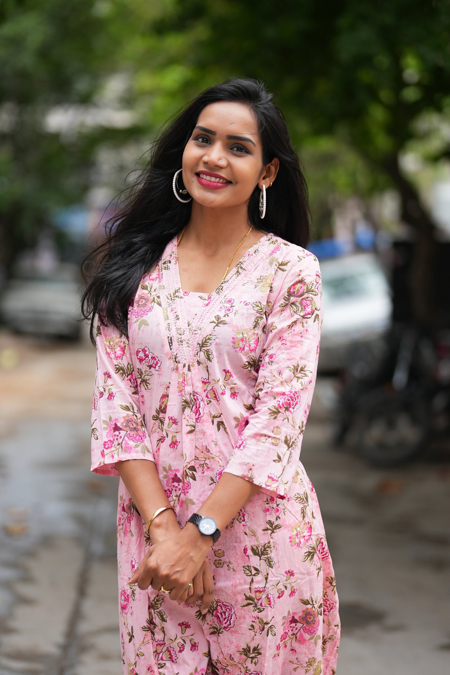 Baby Pink Color Pure Jaipur Cotton Cord Set