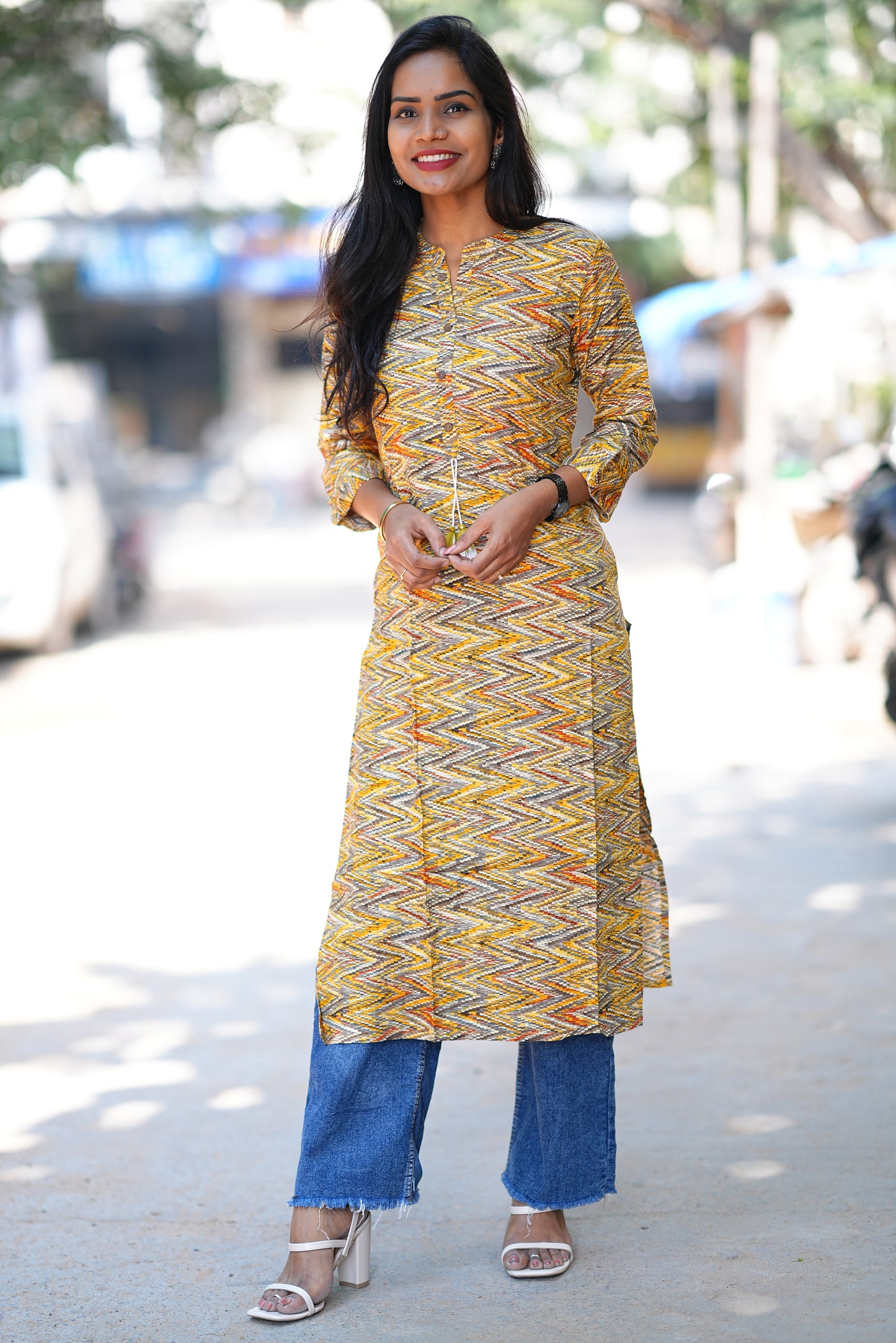 Rayon Single kurti for Office Wear