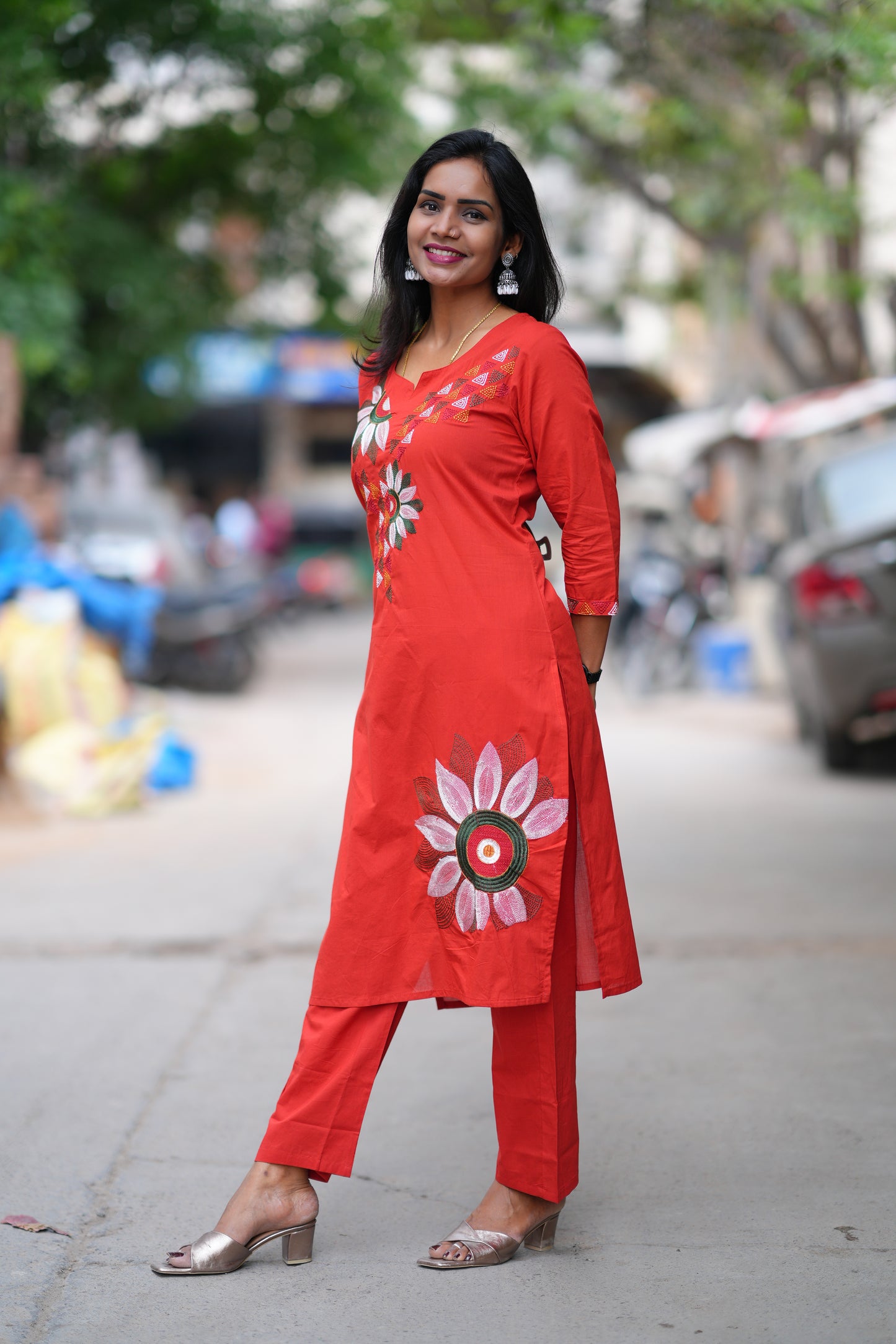 Jaipur Cotton Cordset With Embriodary Work