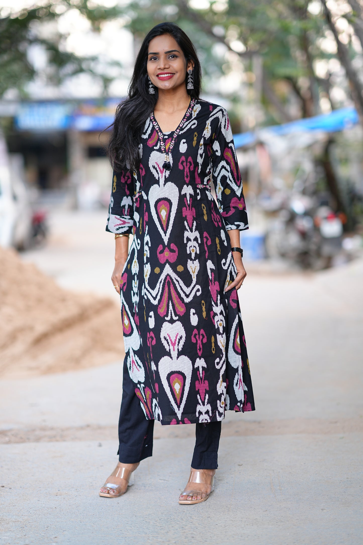 Jaipur Cotton Ikkat Print Cordset