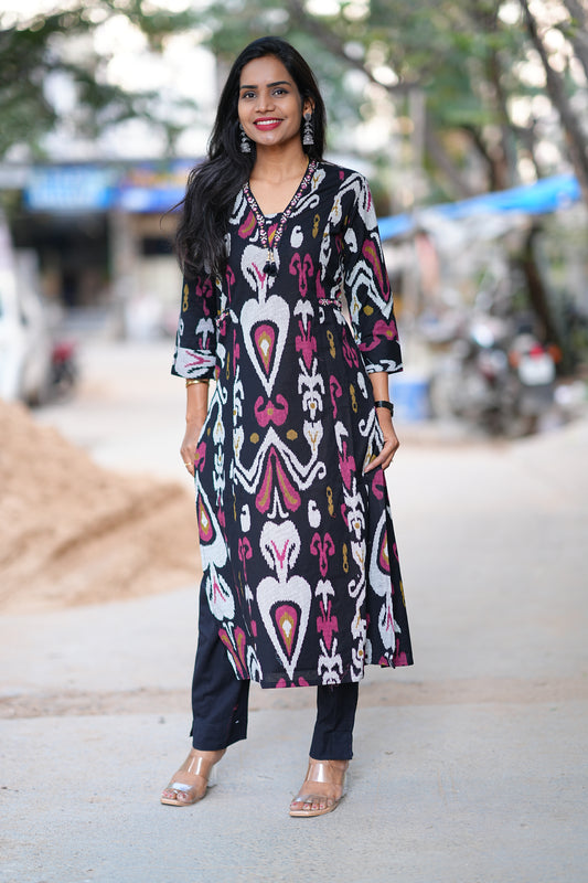 Jaipur Cotton Ikkat Print Cordset