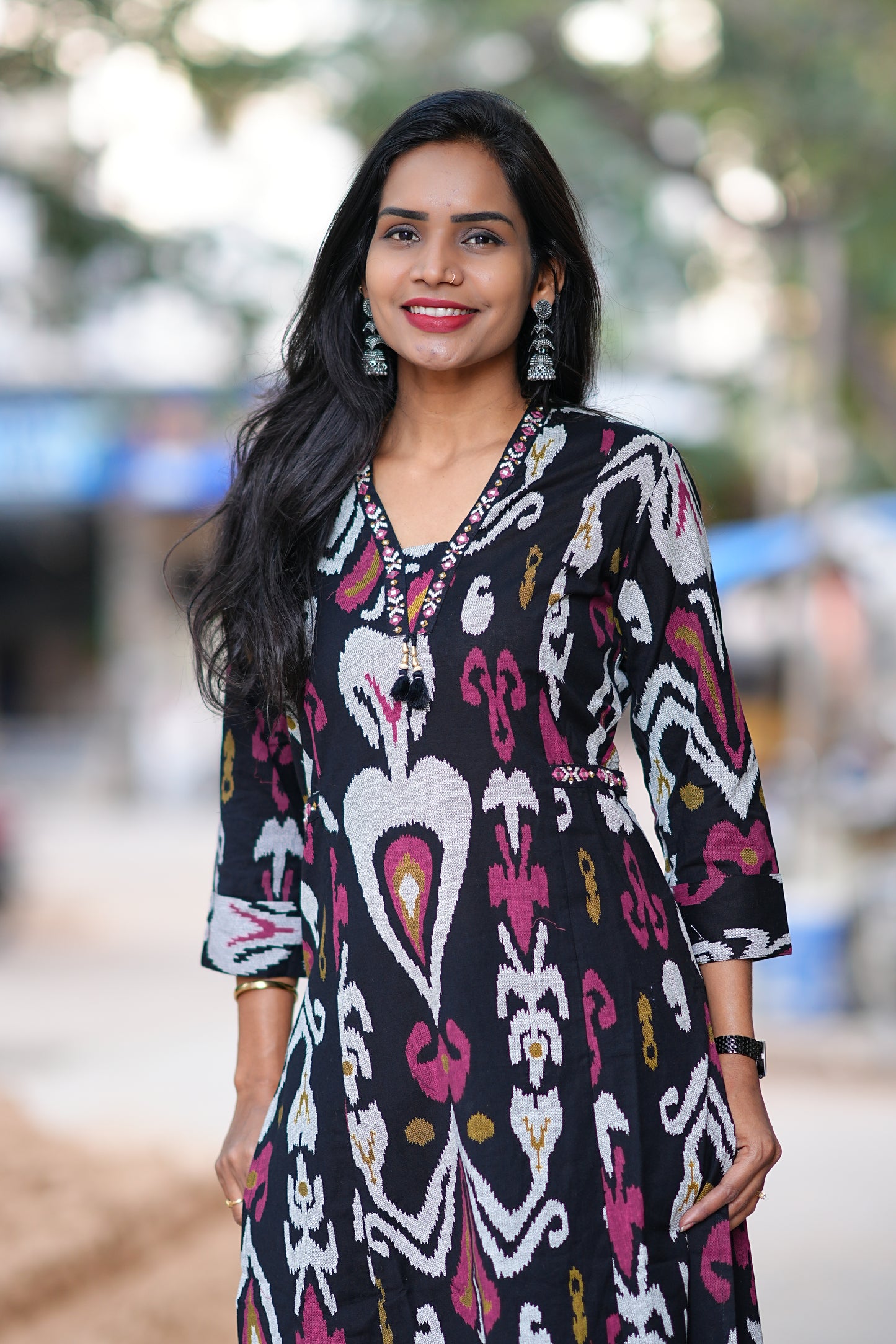 Jaipur Cotton Ikkat Print Cordset