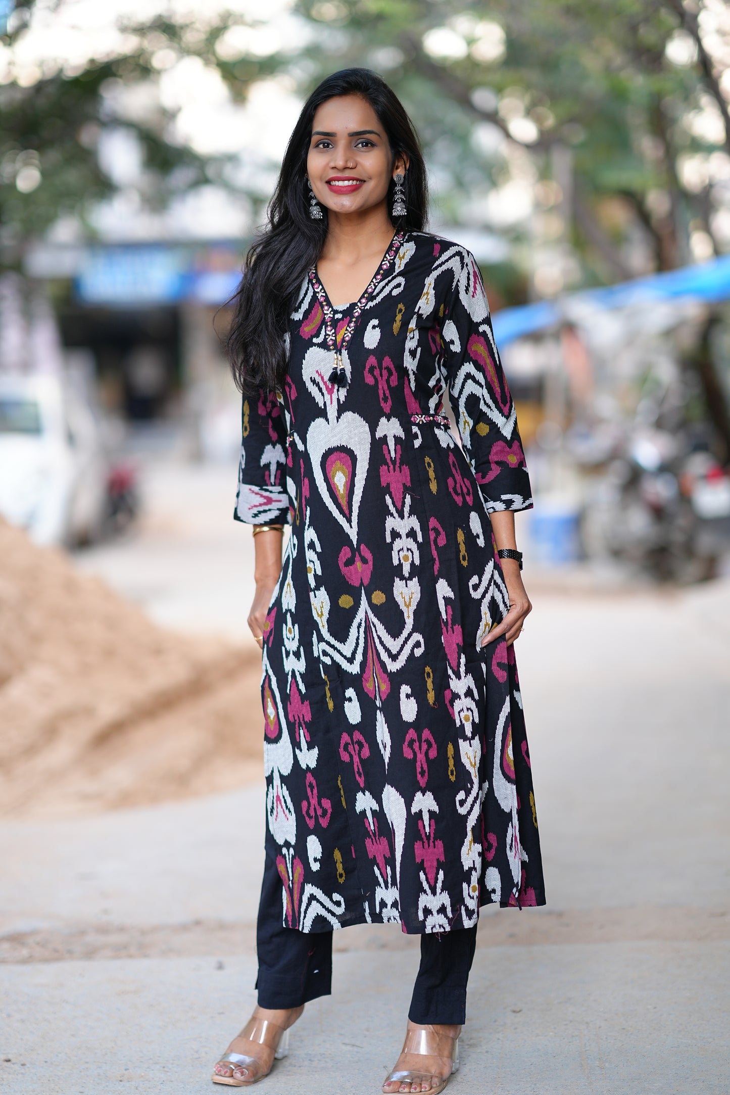 Jaipur Cotton Ikkat Print Cordset
