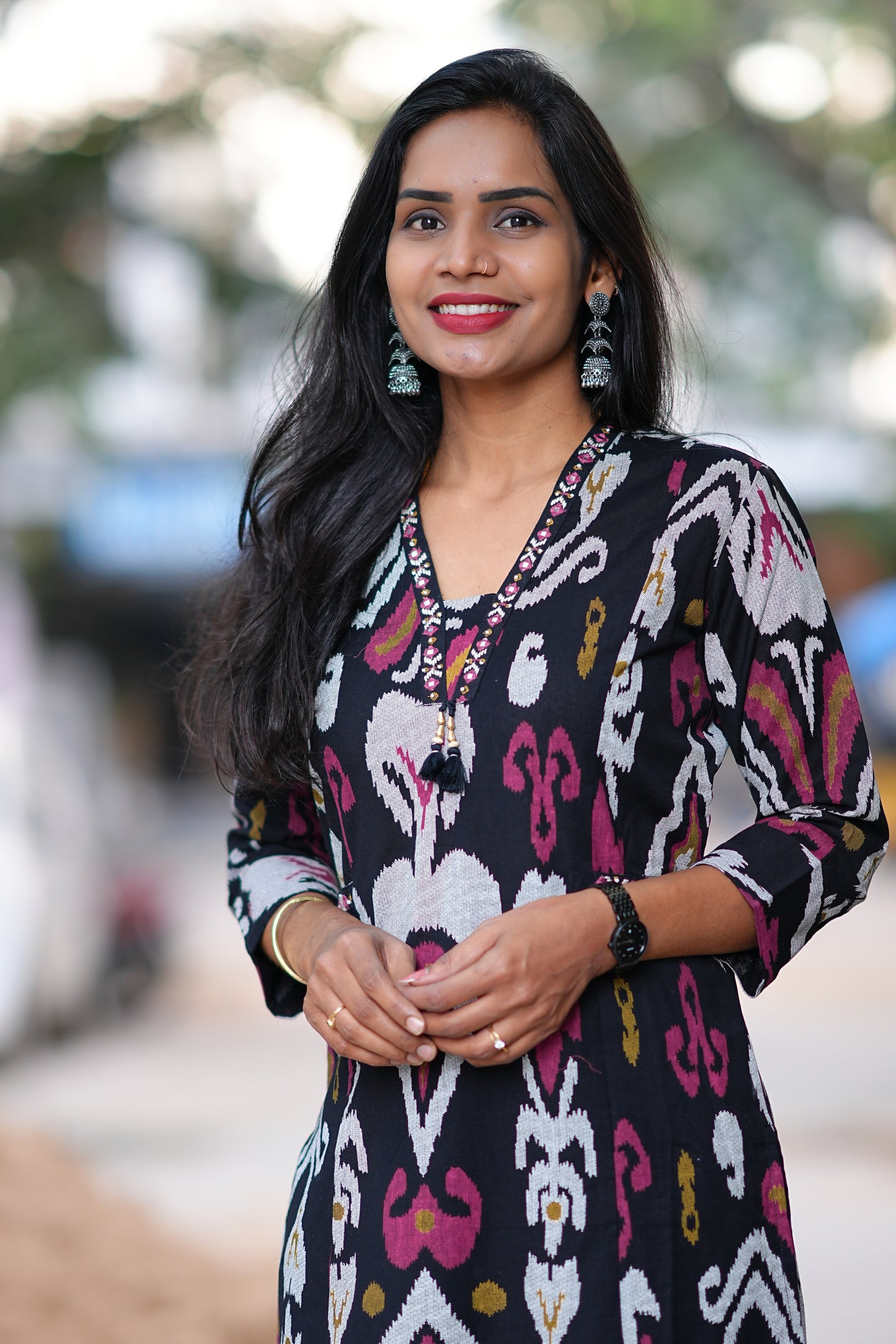 Jaipur Cotton Ikkat Print Cordset